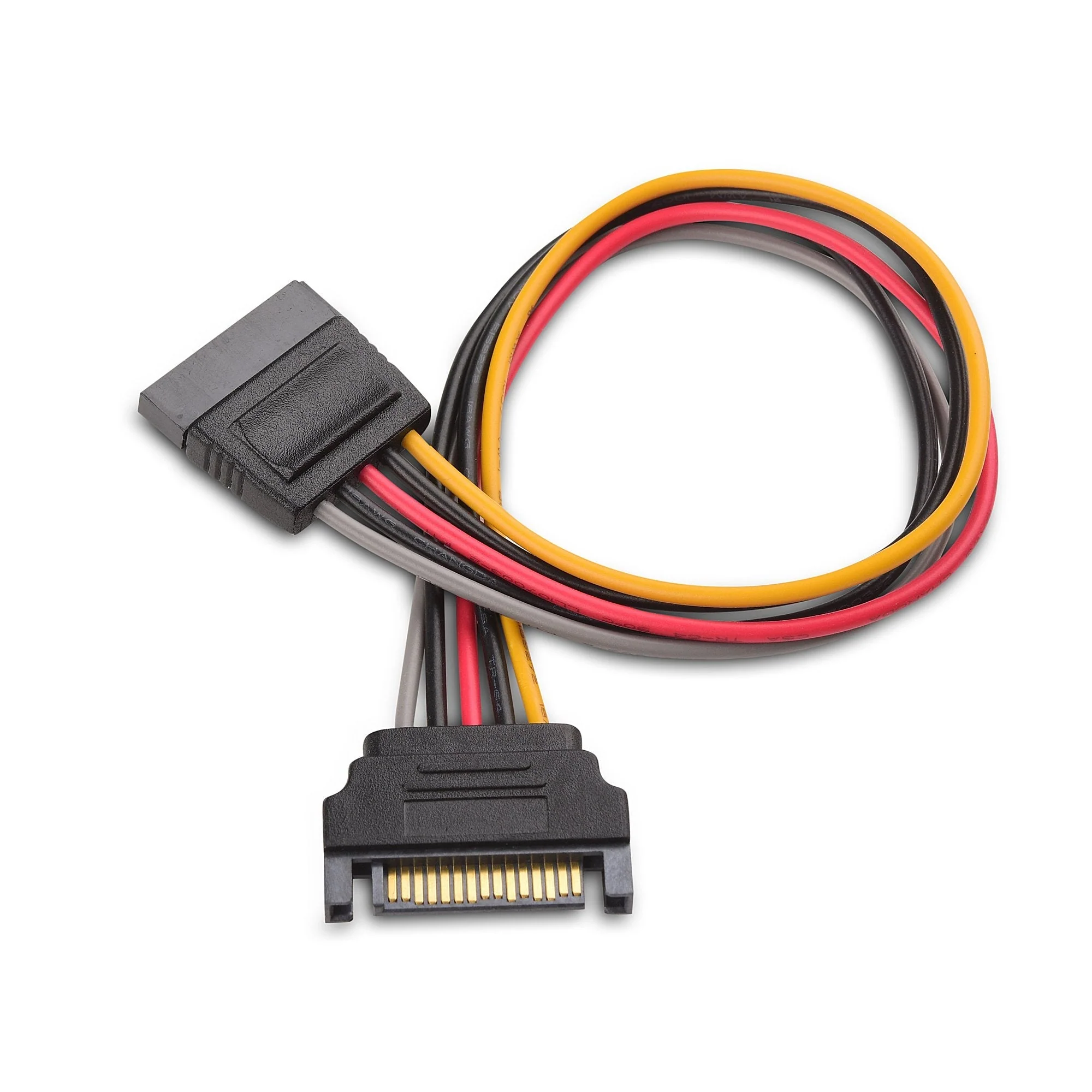 Cable Matters 3-Pack 15 Pin SATA Power Extension Cable 8 Inches, SATA Power Cable, Hard Drive Power Cable, SSD Power Cable
