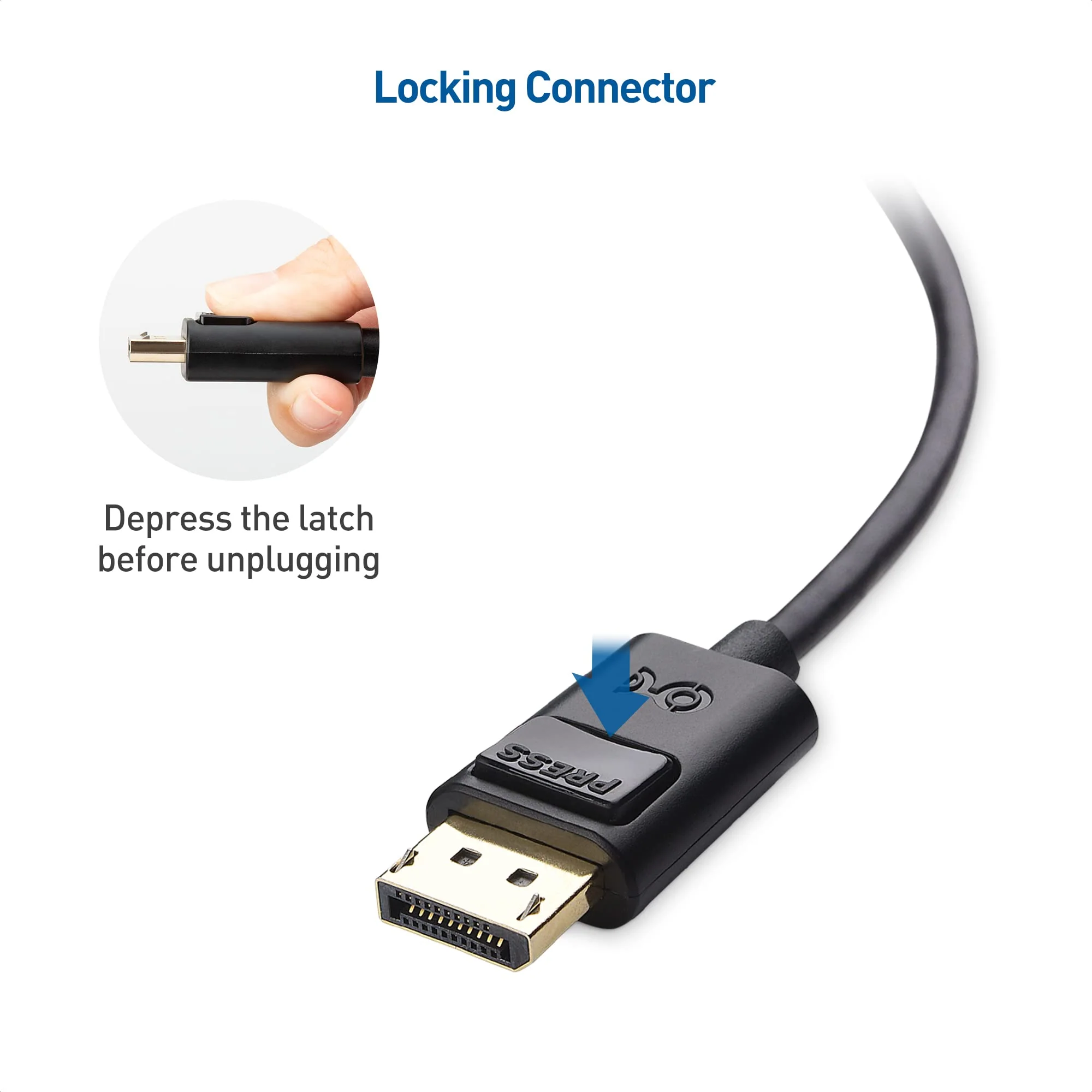Cable Matters 32.4Gbps Bidirectional USB C to DisplayPort 1.4 Cable 3.3 ft Support 8K 60Hz/4K 240Hz (Thunderbolt 4 to DisplayPort, DisplayPort to USB C Cable) Black - Works with iPhone 15 MacBook XPS 3 ft - Image 6