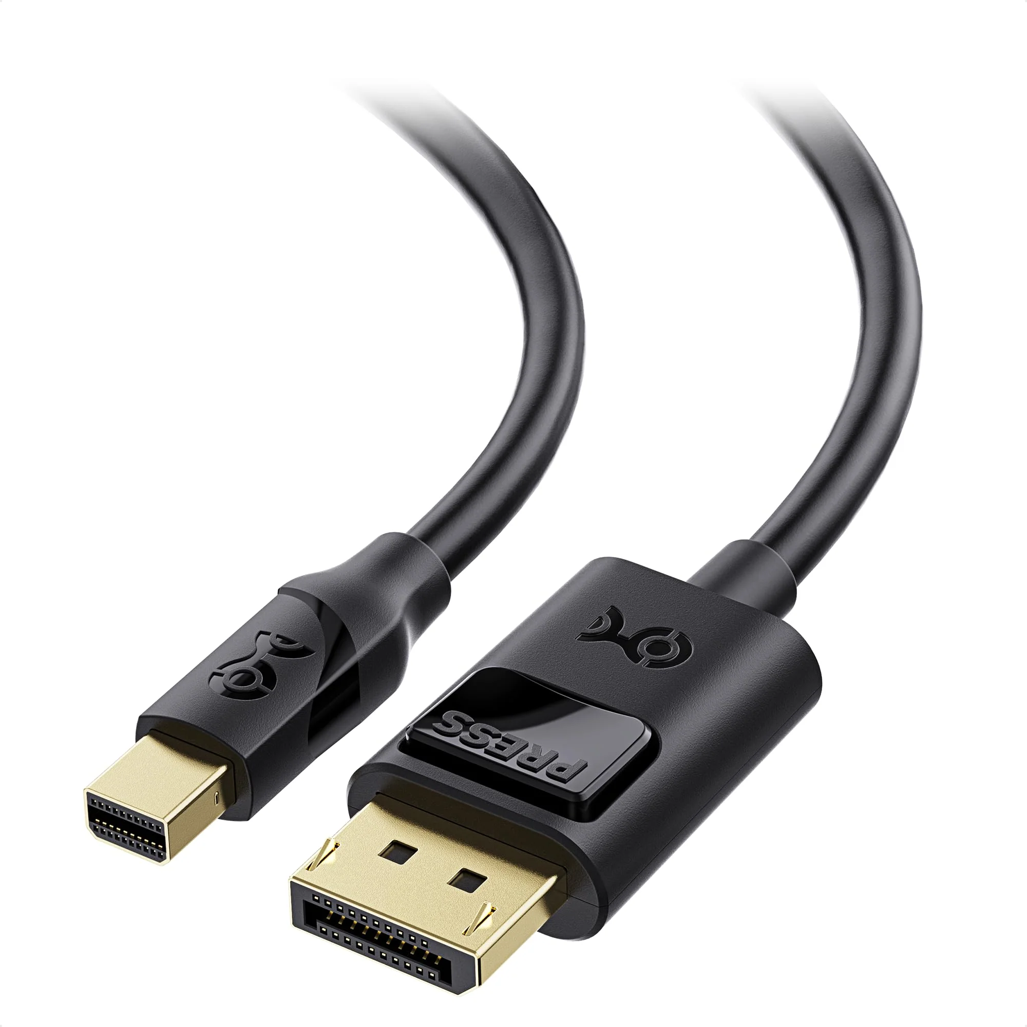 Cable Matters 4K Mini DisplayPort to DisplayPort Cable (DisplayPort to Mini DisplayPort) in Black 10 Feet - 4K 60Hz, 2K 144Hz Monitor Support