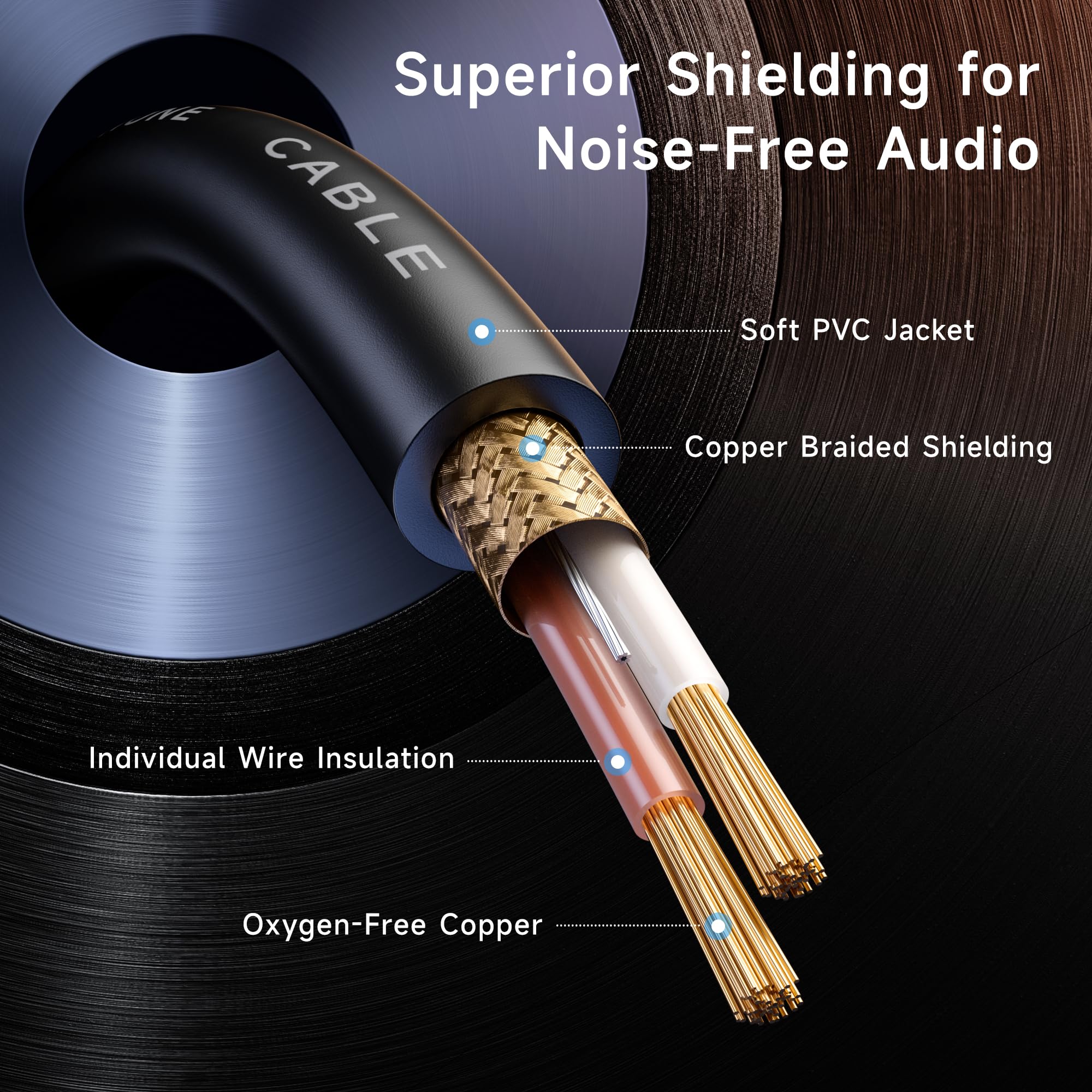 Cable Matters 6.35mm (1/4 Inch) TRS to XLR Cable - 25ft, Male to Female, XLR to 1/4 Cable 25 ft - Image 5