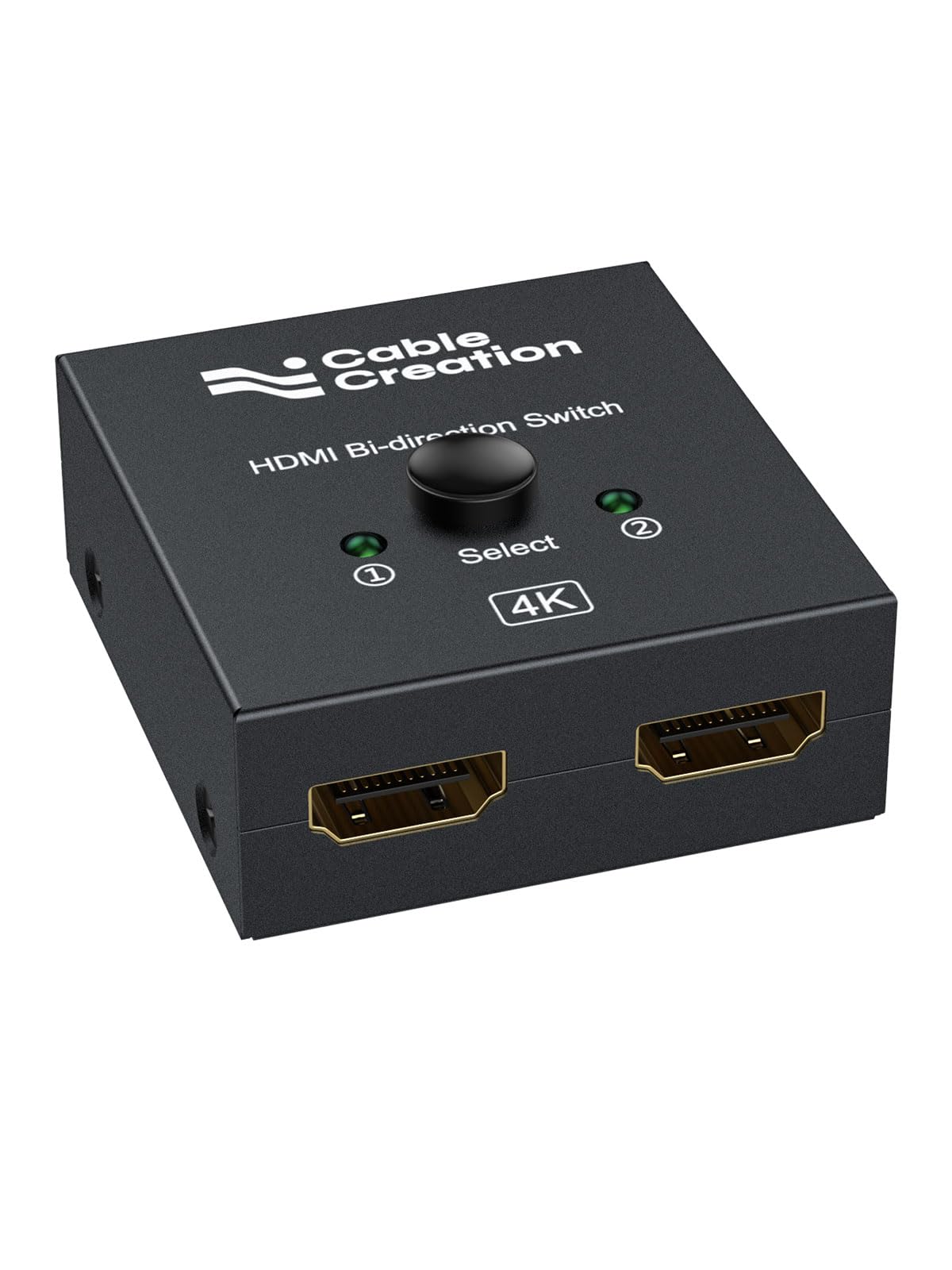 CableCreation HDMI Splitter 2 in 1 Out, 4K@60Hz HDMI Switch, Metal Case Bidirectional HDMI Switcher, HDMI Switch Box Compatible with PS5/4, Xbox, Roku, TV, Fire Stick, Blue-Ray Player etc