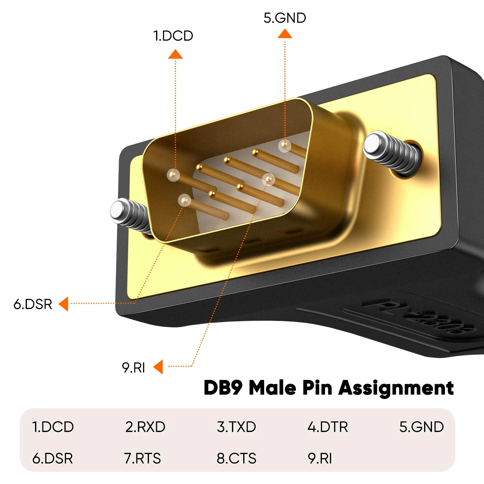 CableCreation USB to RS232 Adapter with PL2303 Chip (3-Pack), 3 Feet Gold Plated DB9 Male Serial Converter Cable for Windows 11,10, 8.1, 8,7, Linux, macOS, Black 3.3FT - Image 7