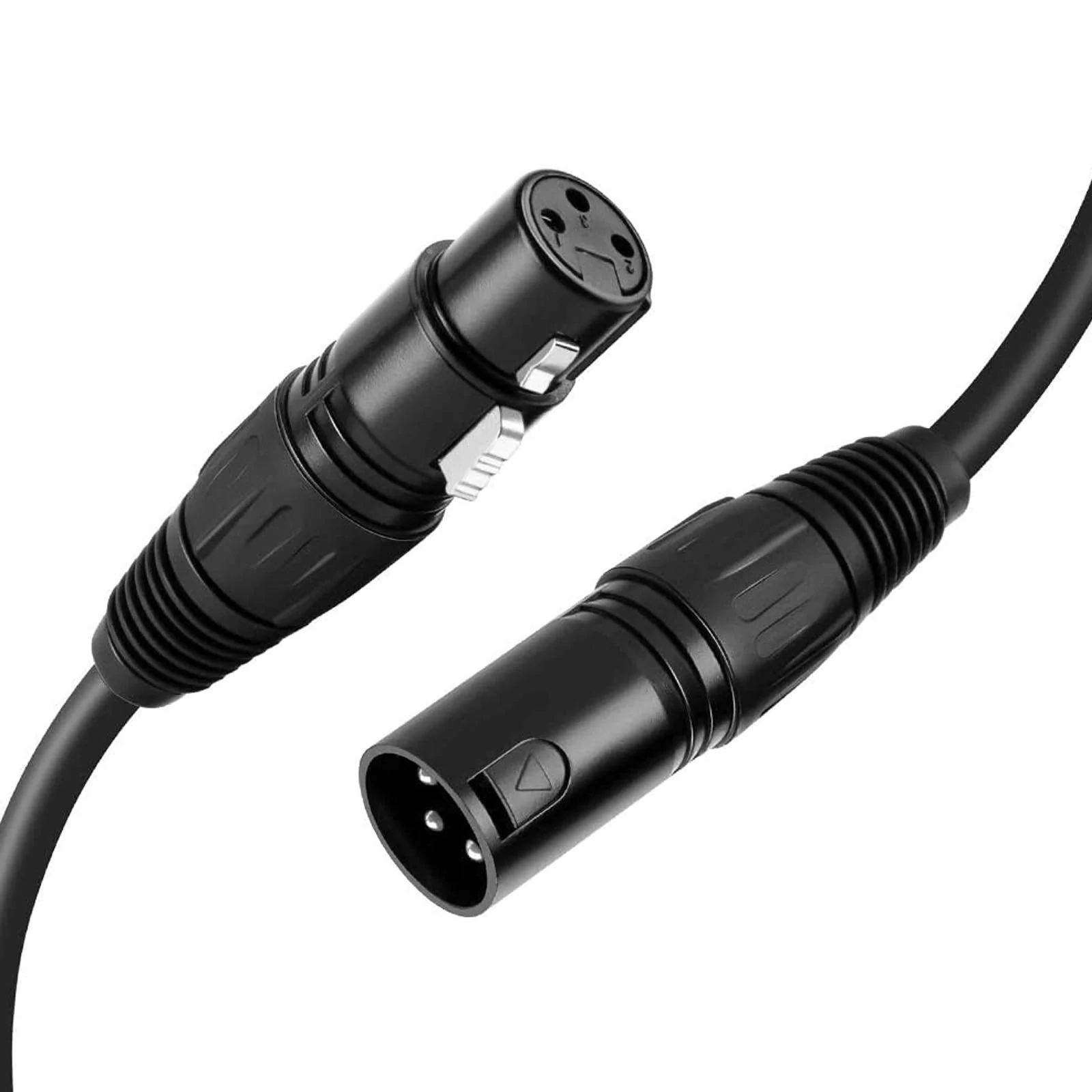CableCreation XLR Microphone Cable Long, [2-Pack] 15FT XL R Male to Female 3PIN Balanced Mic Cords for Recording Applications,Mixers,Speaker Systems,X L R Audio Equipment.Black 15 Feet 【2 Pack】