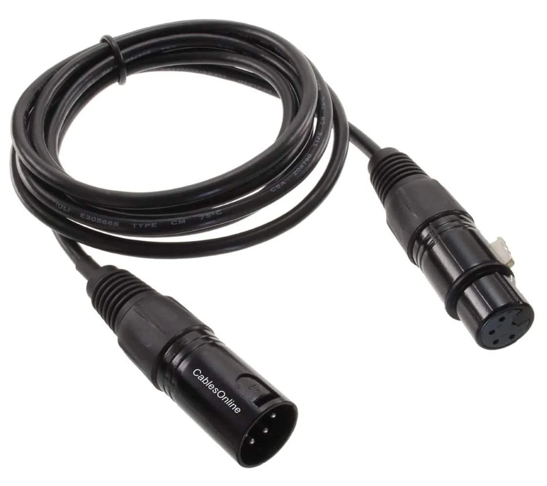 CablesOnline, 10ft. XLR 4-Pin Female to XLR 4-Pin Male Shielded Extension Patch Cable, X4-0010
