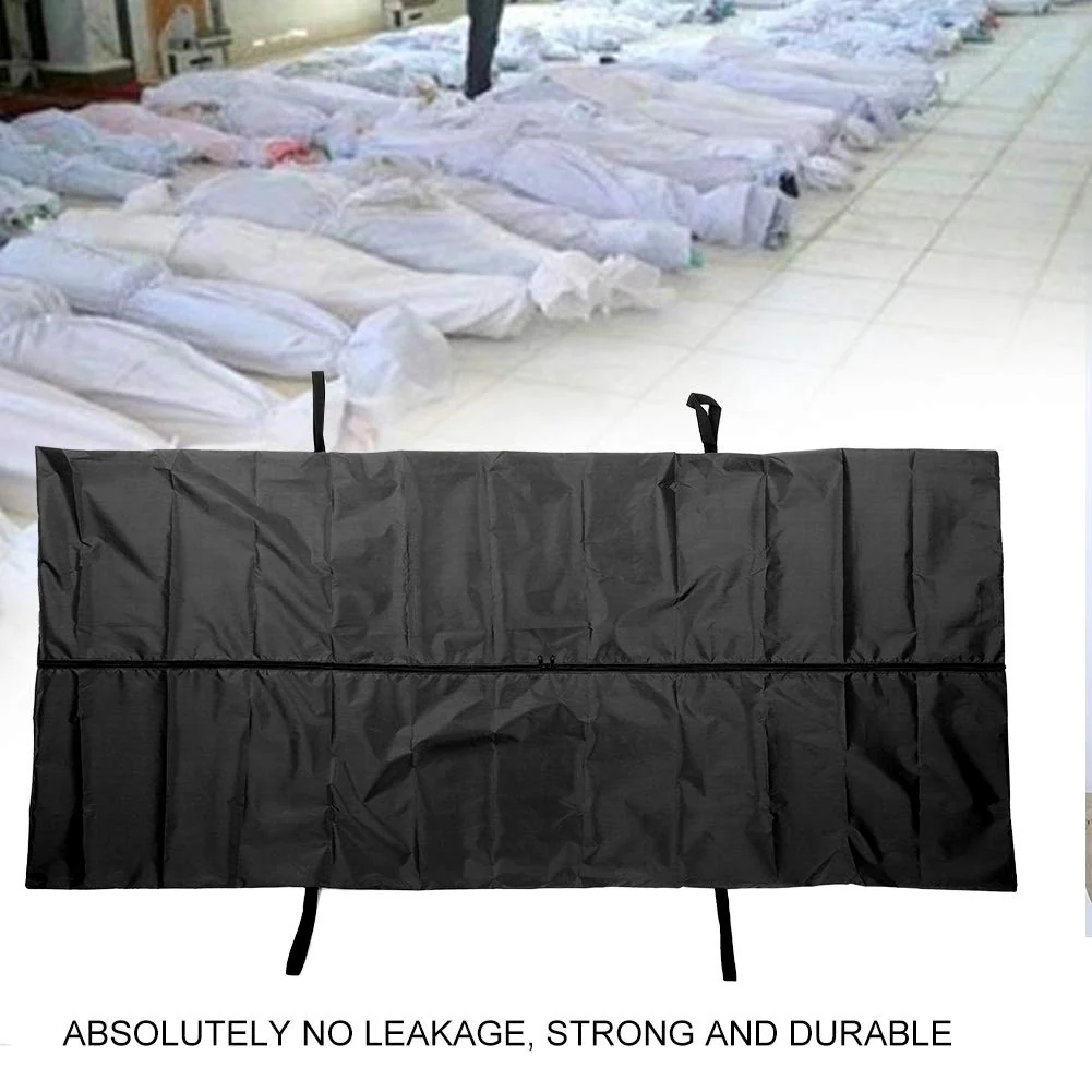 Cadaver Bag, Cadaver Bag, Leak-Proof 210D Waterproof Storage Bag, Body Bag, Body Bag, Body Bag, Body Bag for Home and Hospital Use, No Leakage (Black) - Image 3