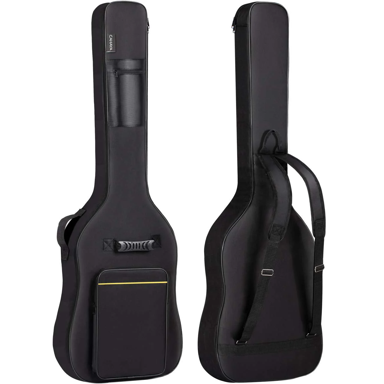 CAHAYA Bass Guitar Bag Gig Bag 0.3in Padding Black Padded Backpack Soft Electric Bass Case CY0222 Bass Bag