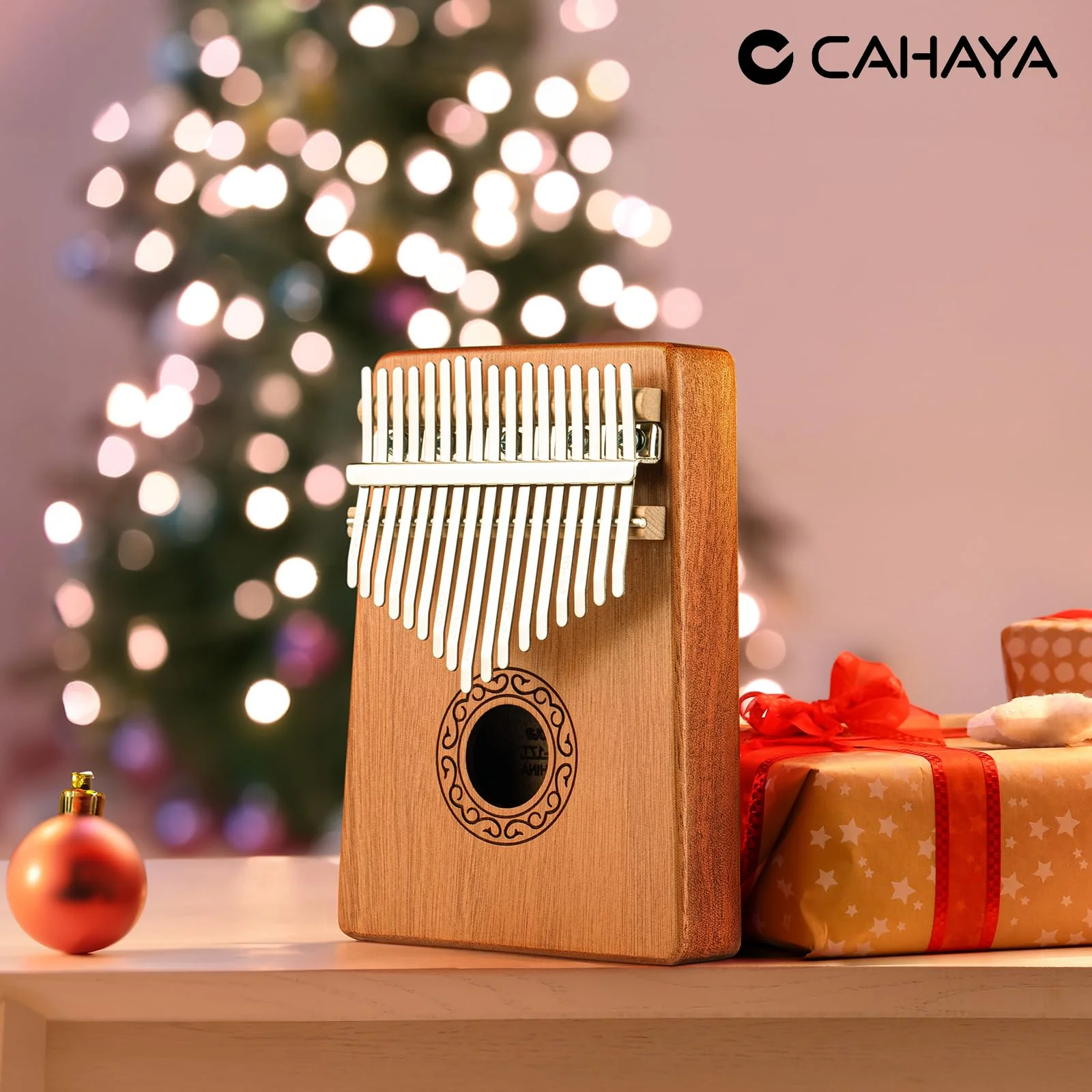 CAHAYA Kalimba Thumb Piano Portable - 17Keys Finger Piano Marimbas with Carrying Bag, Tune Hammer Musical Instruments Gift for Kid Adult Beginners CY0338 - Image 9