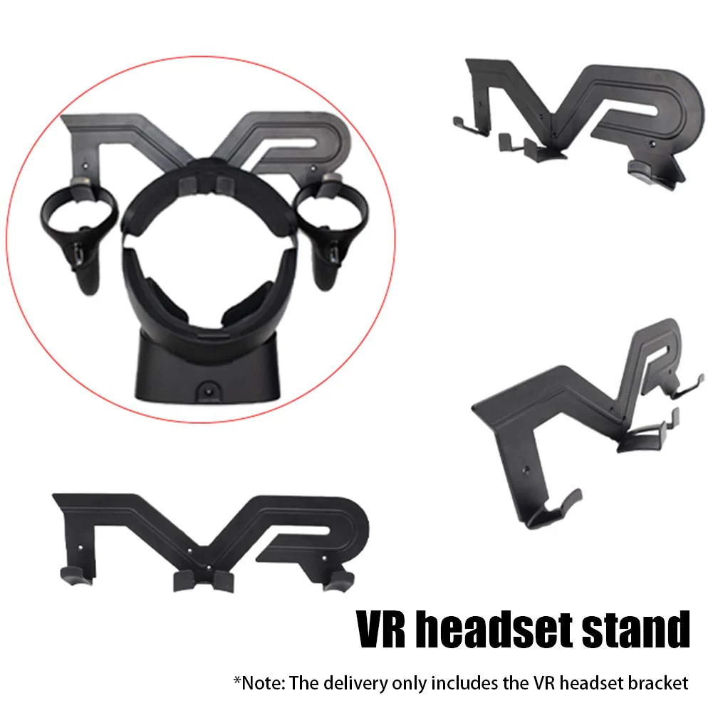 CALIDAKA VR Headset Stand, Black, Portable Electronic Device Stand, Compatible with Headphones - Image 4