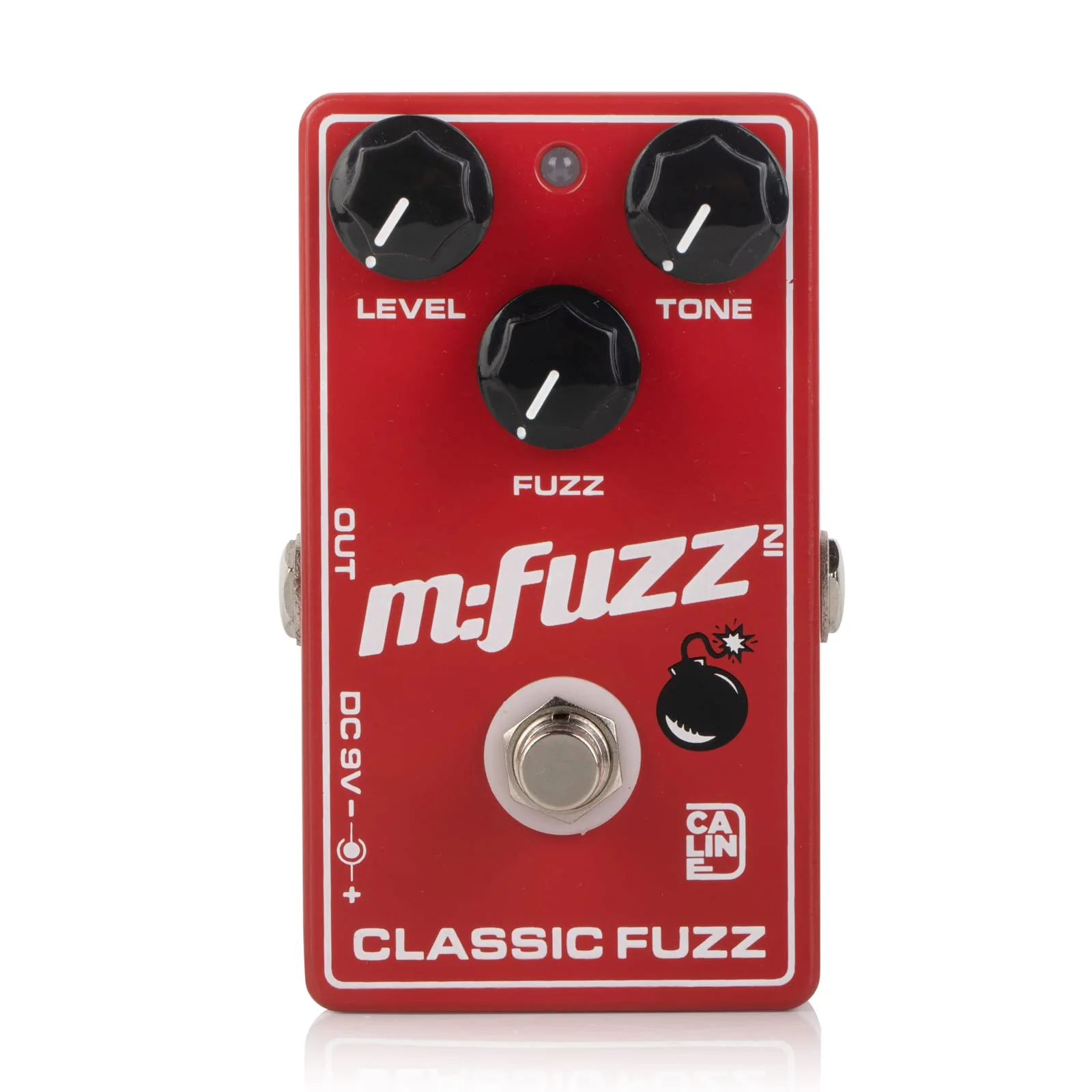 Caline CP-504 Fuzz Guitar Effect Pedal True Bypass Aluminum Alloy Casing M-FUZZ Pedal Red