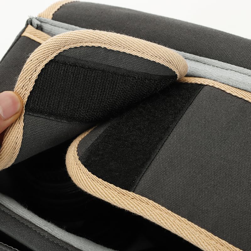 Camera Bag for DSLR, Small Canvas Backpack, Large Capacity, Black (Dark Grey, Small) Dark Grey - Image 5