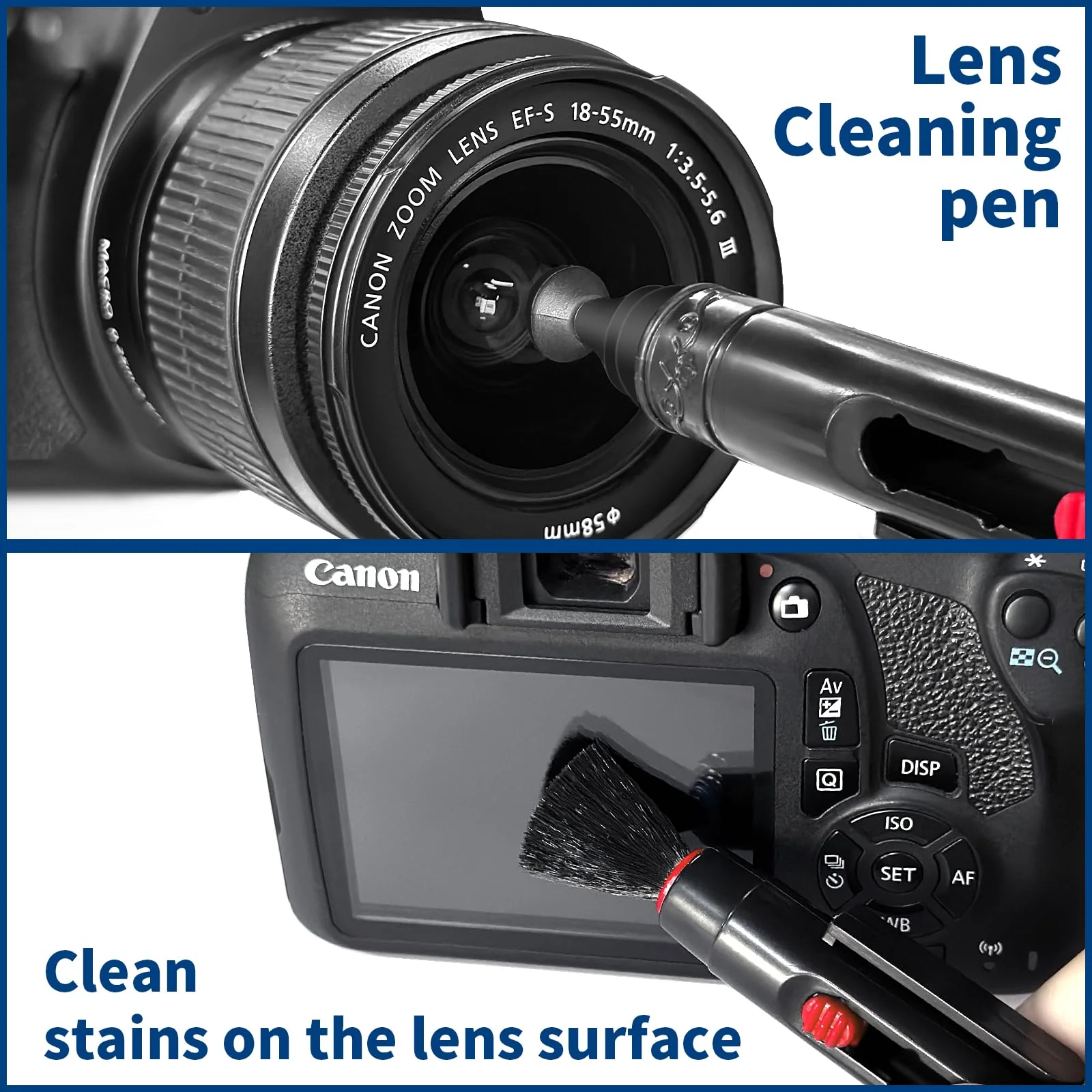 Camera Lens Cleaning Kit, 10-in-1 Camera Cleaning Kit, Camera Lens Cleaner and Camera Accessories, Includes Lens Cleaning Kit/Lens Cleaner/Lens Cleaning Pen/Soft Brush - Image 2