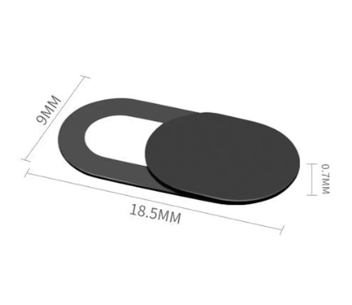 Camera Lens Cover Slide, 2 Pack, Fits iPhone, Android, Laptops, IPads., short, Black - Image 3