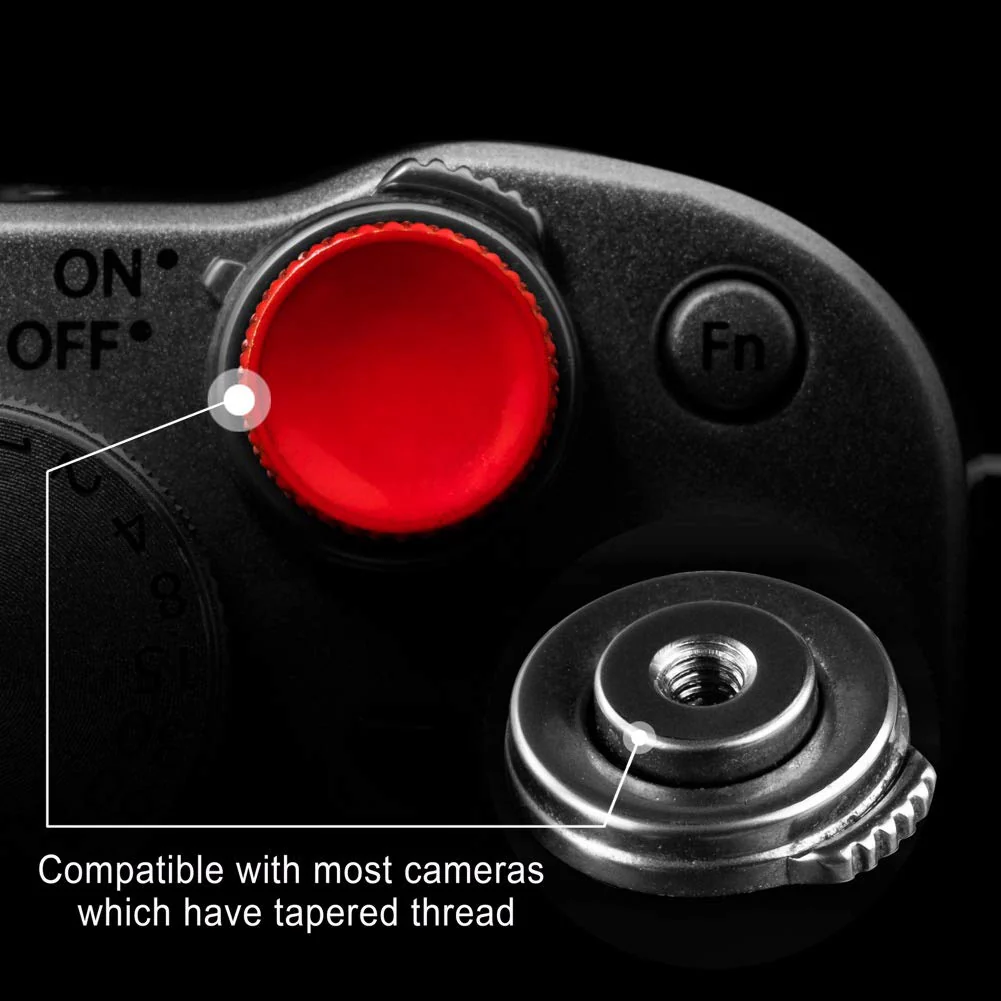 Camera Shutter Button (2 Pack/Red) Upscale and Delicate Soft Shutter Release Button Red - Image 2