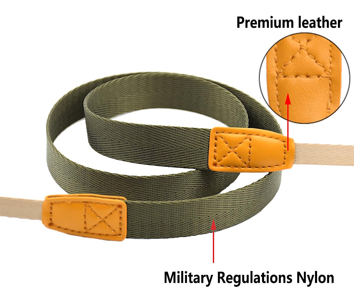 Camera Strap Camera Neck Strap with Quick-release Buckles for Mirrorless Camera.(Army Green) Army Green - Image 2