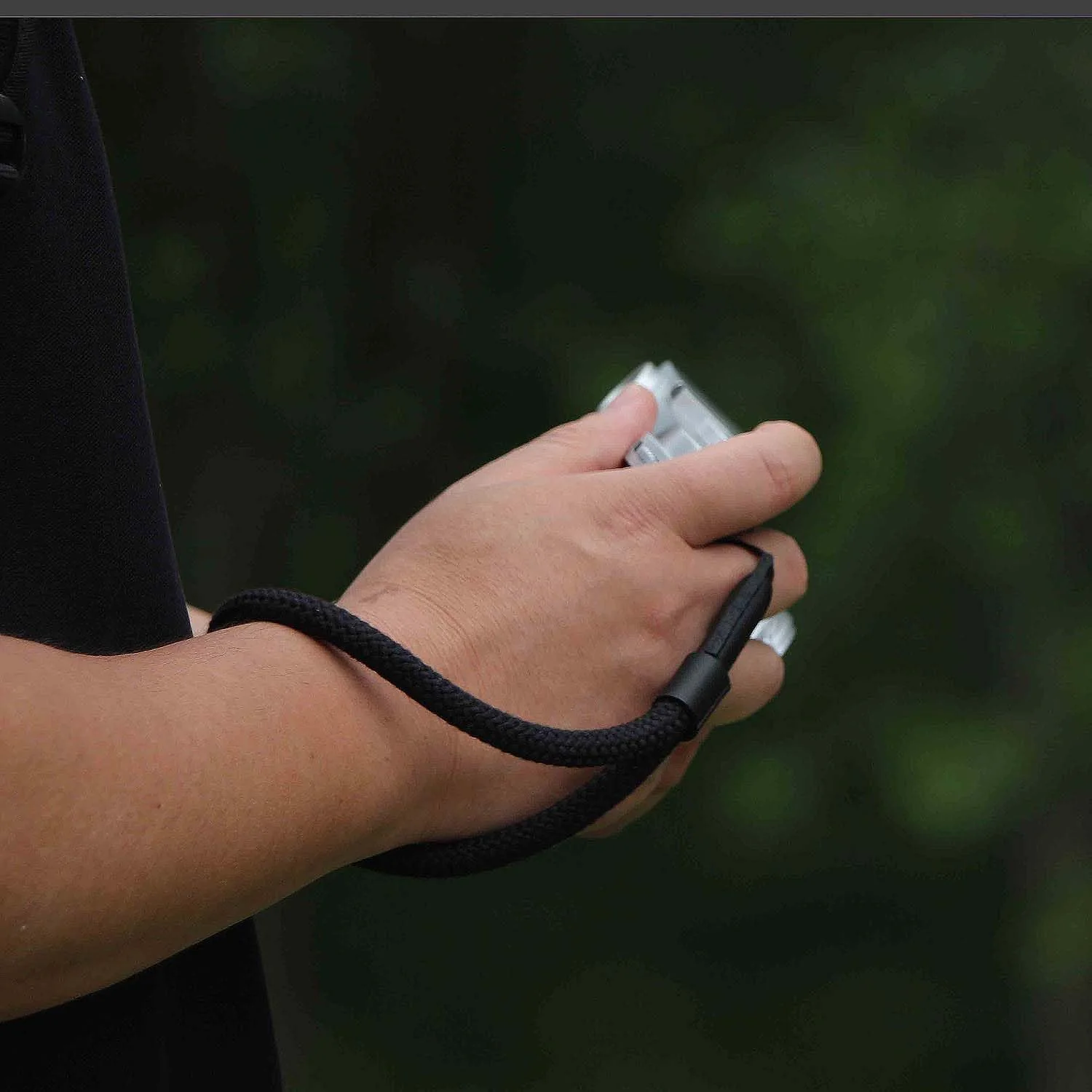 Camera Wrist Hand Strap Soft Cotton Lanyard String Rope compatible for Sony A6700 A6600 A6500 A6400 A6300 A6100 A6000 Small Light Mirrorless Cameras Cellphone Action Camera Insta360 - Black - Image 4