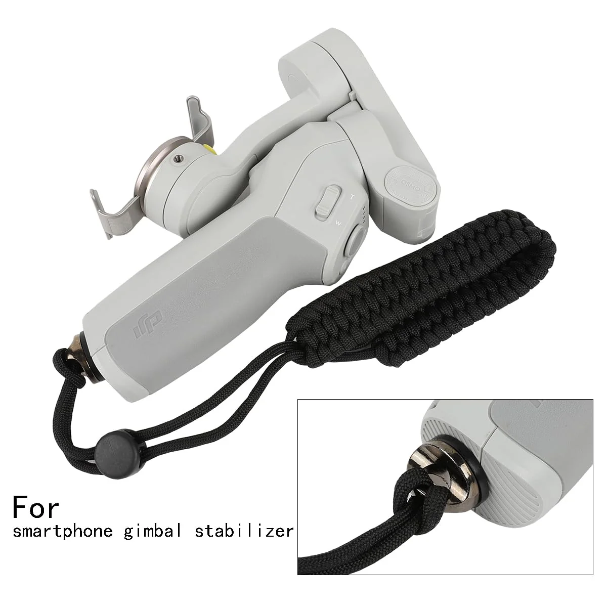 Camera Wrist Strap, Adjustable Nylon Hand Wrist Straps Lanyard with a 1/4" screw, for insta360 selfie stick, GoPro, Nikon Canon Sony Samsung Olympus DSLR cameras, smartphone gimbal stabilizer - Image 3