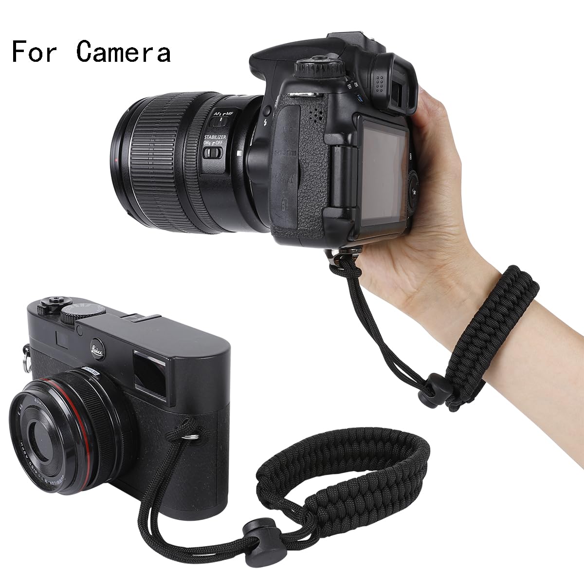 Camera Wrist Strap, Adjustable Nylon Hand Wrist Straps Lanyard with a 1/4" screw, for insta360 selfie stick, GoPro, Nikon Canon Sony Samsung Olympus DSLR cameras, smartphone gimbal stabilizer - Image 4
