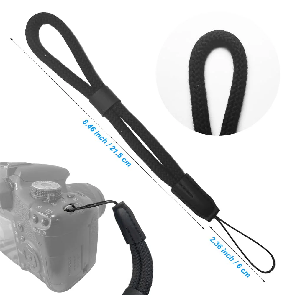 Camera Wrist Strap Hand Strap Layard for Mirrorless Camera Point and Shoot Cameras Instant Film Camera with Small Attached Hole - Image 3