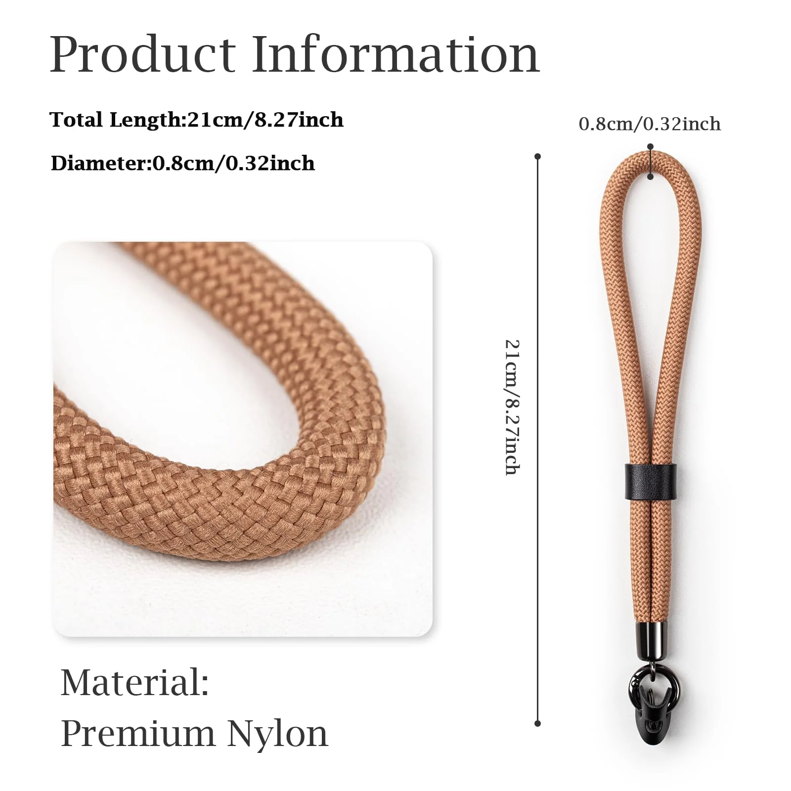 Camera Wrist Strap Rope,Camera Hand Strap Compatible with Fujifilm XT5 XH2S Nikon Z30 Z50 Canon EOS R6 R10 R50 Sony A6700 A6400 A6000 A7C II A7IV DSLR Camera - Khaki Beige - Image 2