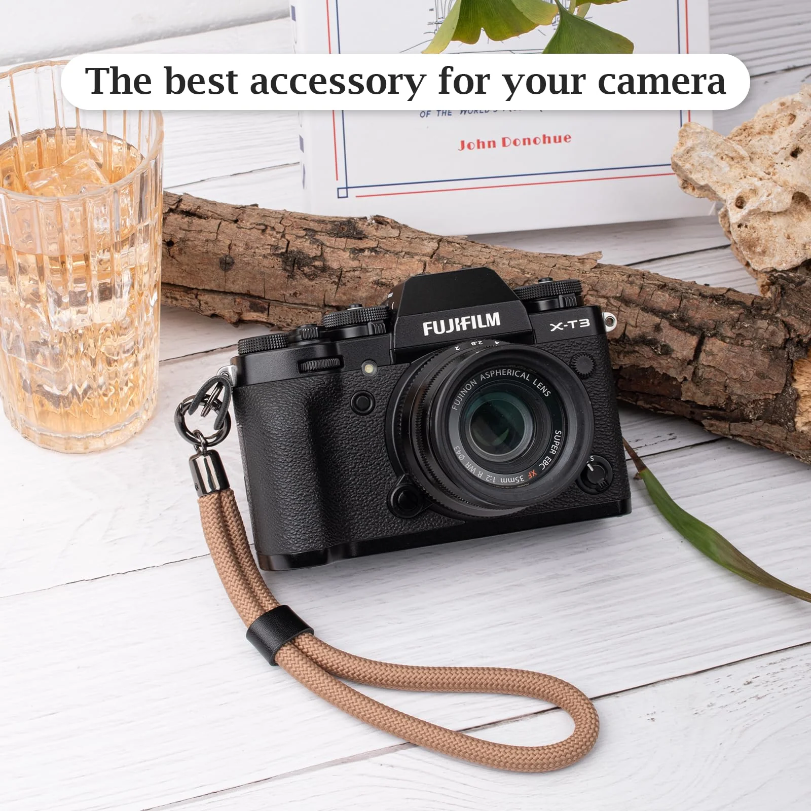 Camera Wrist Strap Rope,Camera Hand Strap Compatible with Fujifilm XT5 XH2S Nikon Z30 Z50 Canon EOS R6 R10 R50 Sony A6700 A6400 A6000 A7C II A7IV DSLR Camera - Khaki Beige - Image 5