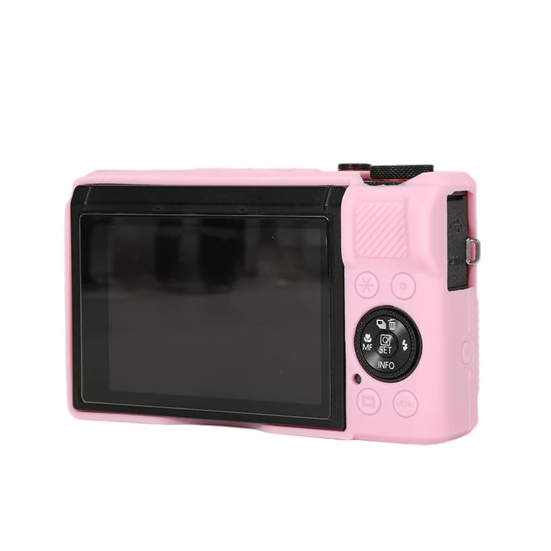 Canboc Case for Canon PowerShot G7X Mark III Digital Camera, G7X Mark III Soft Silicone Cover with Detachable Lens Cover, Pink (Case Only) - Image 2