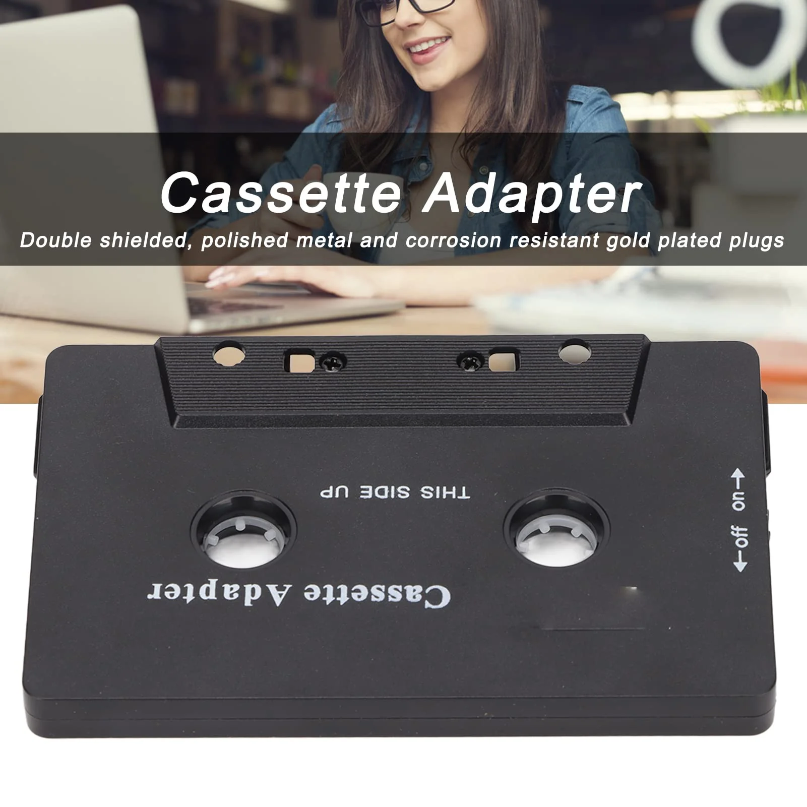 Car Audio Bluetooth Cassette to Aux Receiver, Noise Reduction Bluetooth Cassette Adapter, Fast , for Mobile Phone, Tablet, MP3 Player, Car Stereo - Image 2