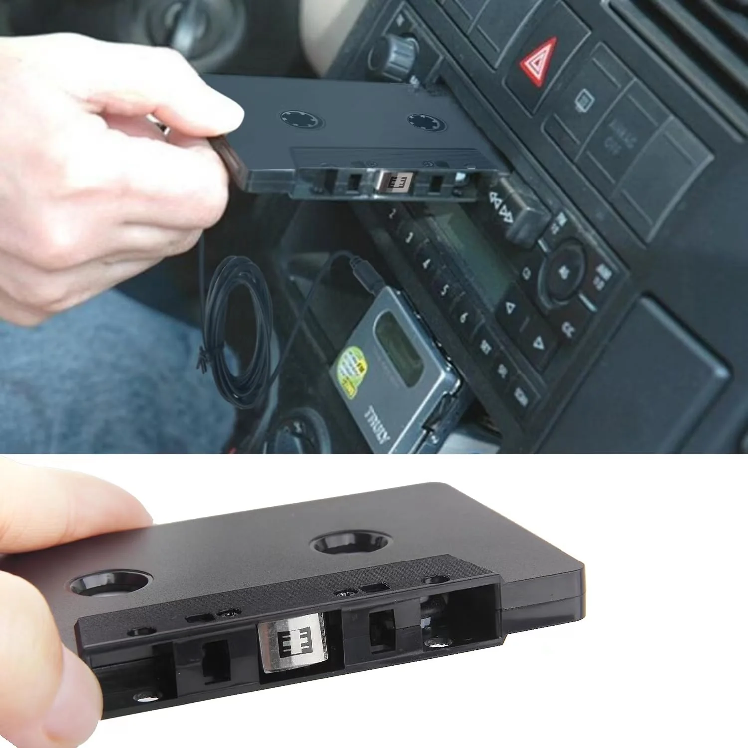 Car Audio Bluetooth Wireless Cassette Receiver, Bluetooth 5.0 Car Audio Stereo Cassette Vehicle Tape Converter Cassette Work While Charging Support TF Card - Image 8