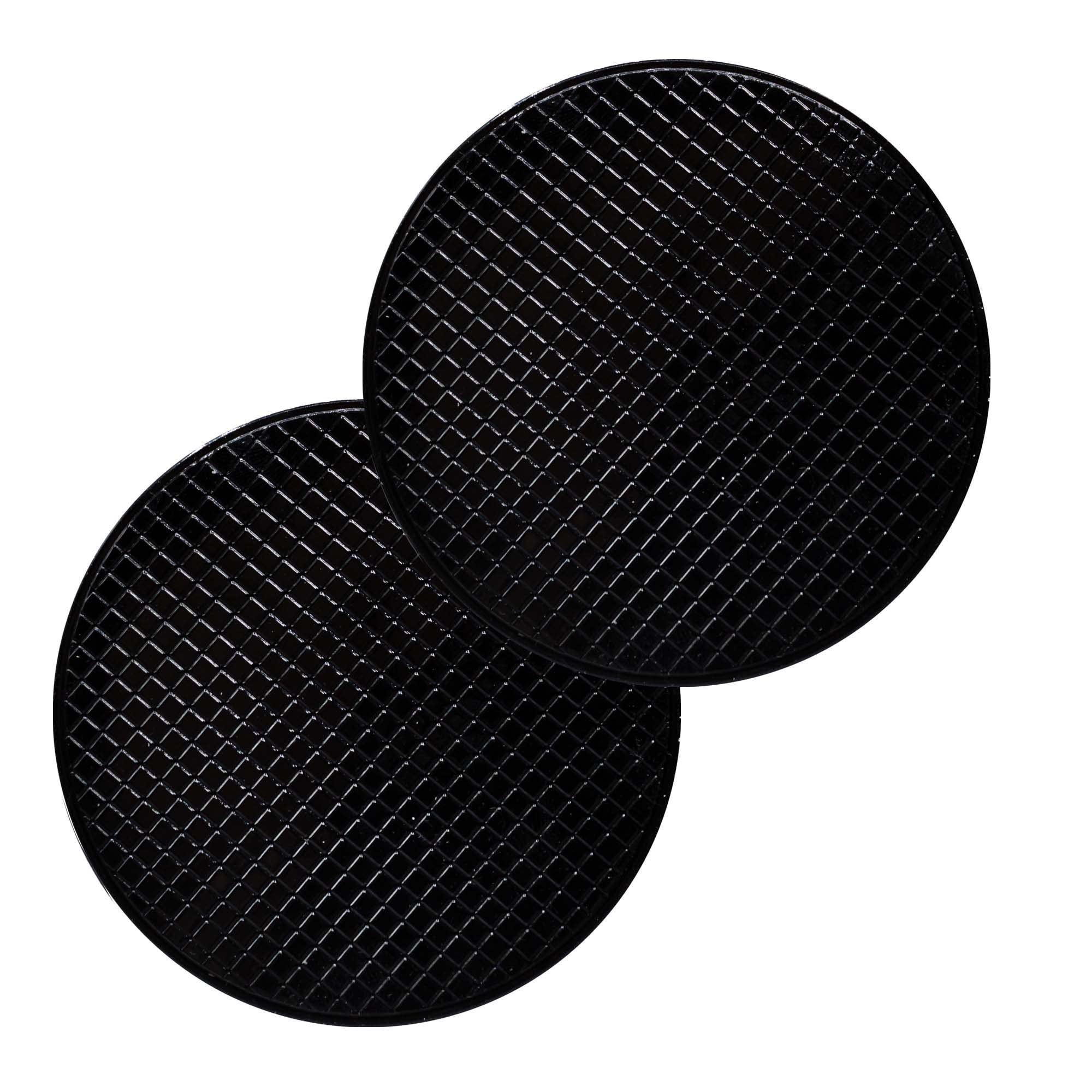 Car Dashboard Sticky Non Slip Pad, Anti-Slip Sticky Gel Mat for Cell Phone, Radar Detector, Tablet, GPS, Keys or Sunglasses, Small Round 3.5” – Pack of 2
