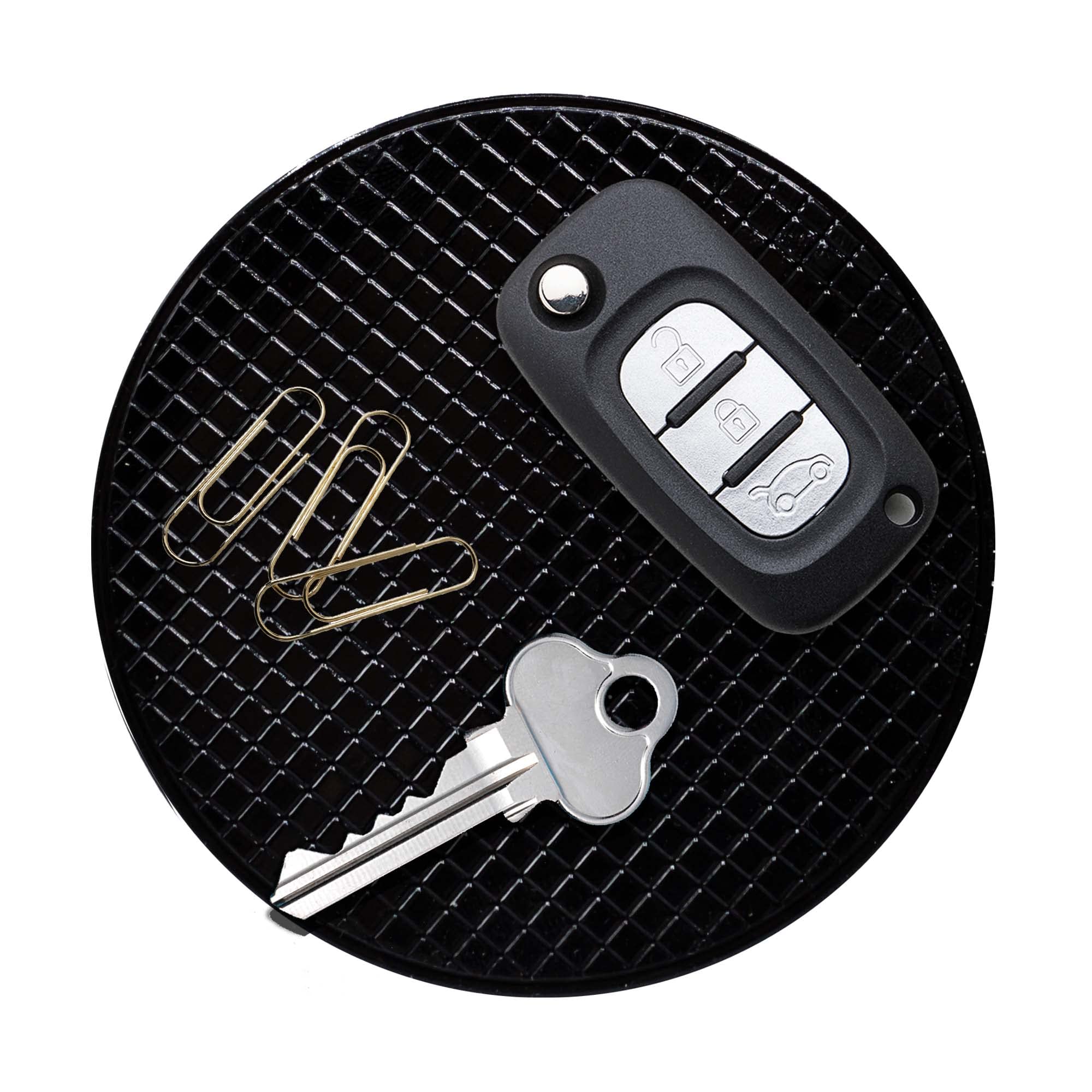 Car Dashboard Sticky Non Slip Pad, Anti-Slip Sticky Gel Mat for Cell Phone, Radar Detector, Tablet, GPS, Keys or Sunglasses, Small Round 3.5” – Pack of 2 - Image 2