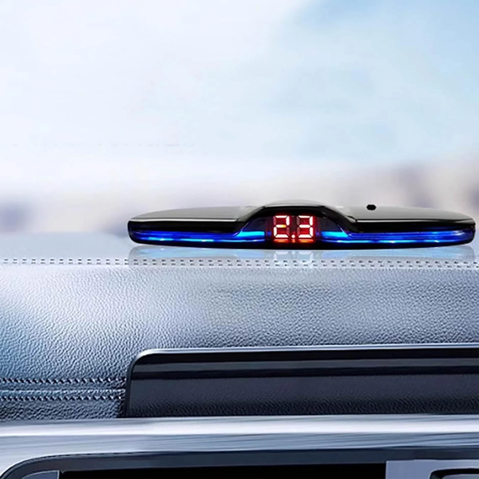 Car Parktronic Parking Built-in Plane Sensors Rear Reversing Radars System with 4 Sensors LED Light Distance Display Warning Buzzer Distance Detection… Silvery - Image 6