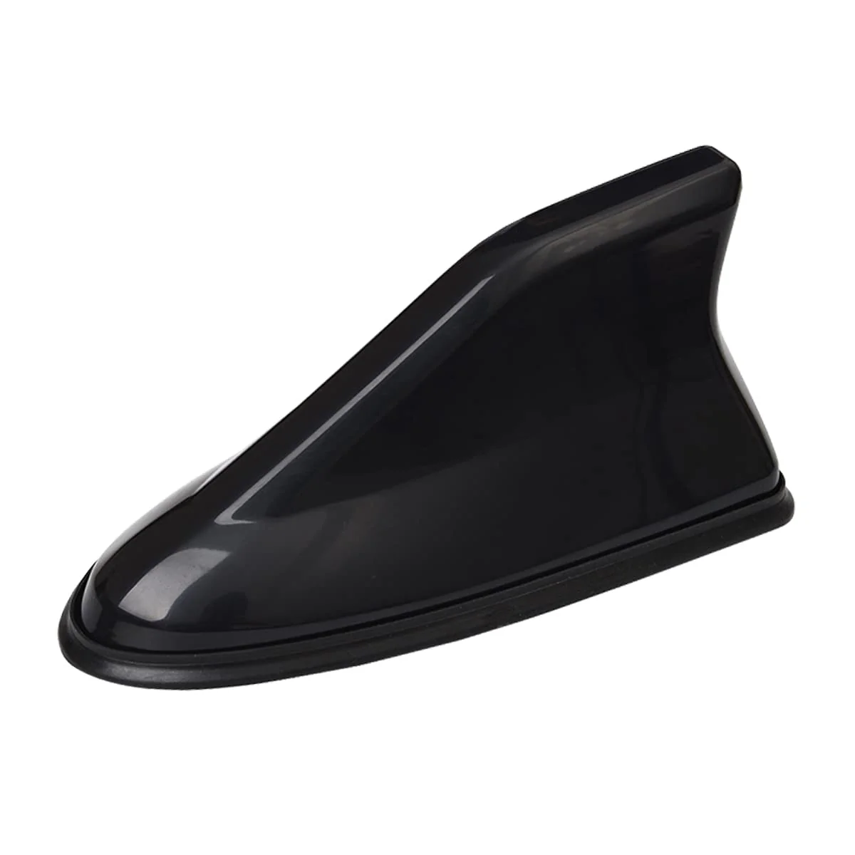 Car Shark Fin Antenna Cover, Roof Aerial Base AM/FM Radio Signal for Car SUV Truck, Vehicle Shark Fin Shape Cover with Adhesive Tape, Car Accessories Antenna Replacement Fits Most Cars (Black) Black