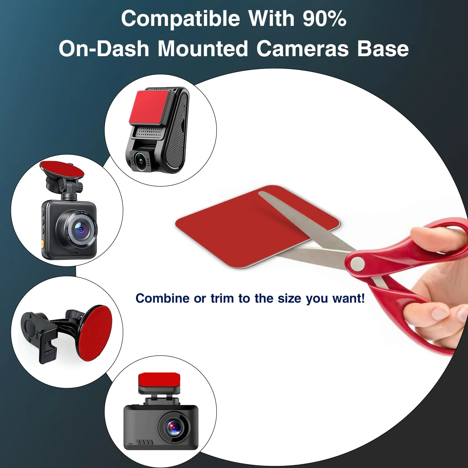 Car Windshield Electrostatic Film and Double-Sided Sticker Adhesive Pad for Mounting Dash Cam, Camera, Windshield Sticker Applicator Car Decals Sticky Pad 10 - Image 5