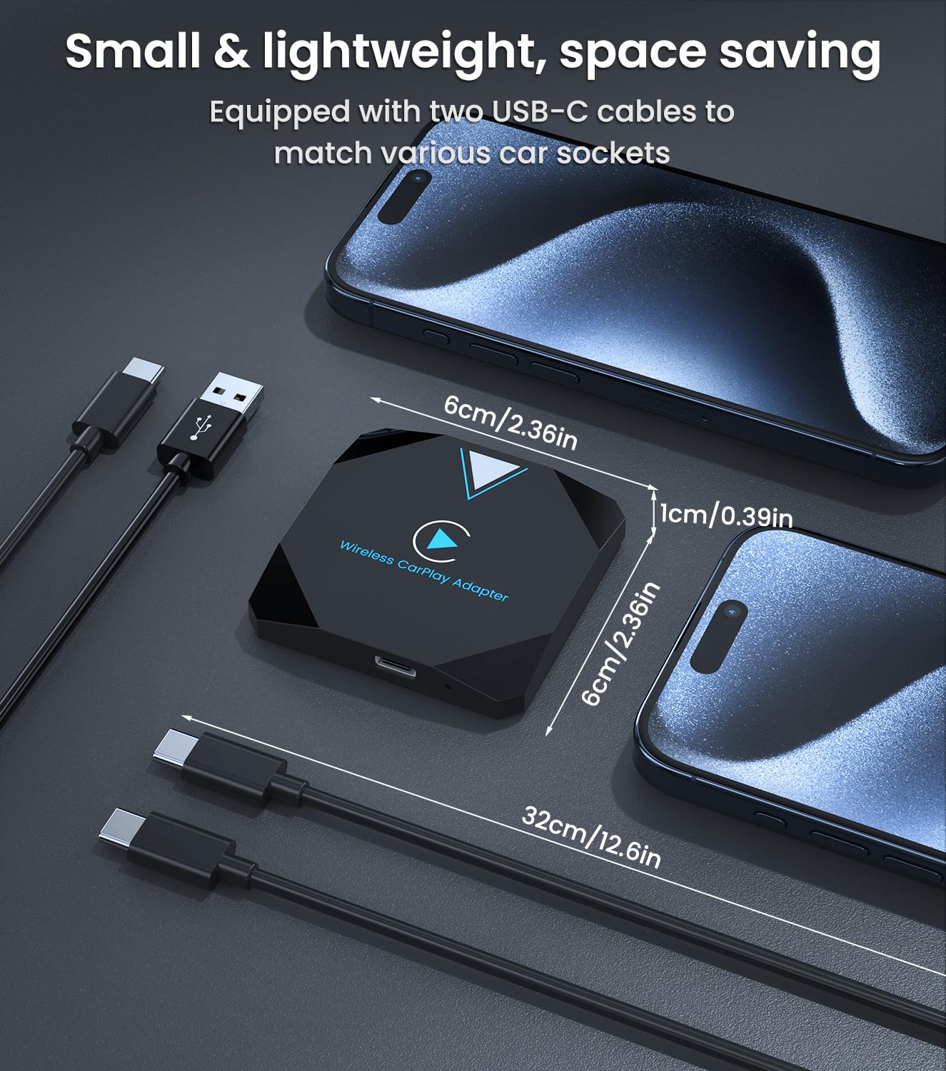 Carplay Wireless Adapter for Apple, 2024 Mini Wireless Carplay Adapter Converts Factory Wired USB to Wireless for iPhone, Car Play Box Bluetooth for Cars from 2016 & for Apple iPhone iOS 10+ - Image 7