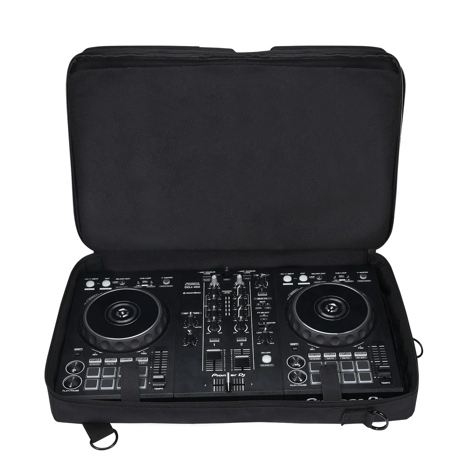 Carrying Case for Pioneer DDJ 400/DDJ FLX4/DDJ 200/DDJ SB3 SB2/DDJ-202/Inpulse 300/Native Instruments Traktor Kontrol S2 Mk3 DJ Controller, Soft Travel Storage Bag with Bag Strap DDJ FLX4