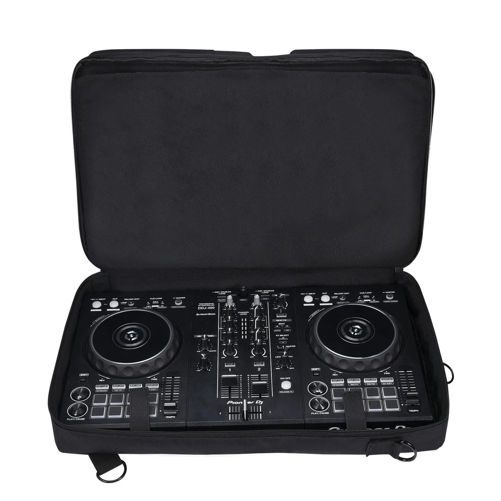 Carrying Case for Pioneer DDJ 400/DDJ FLX4/DDJ 200/DDJ SB3 SB2/DDJ-202/Inpulse 300/Native Instruments Traktor Kontrol S2 Mk3 DJ Controller, Soft Travel Storage Bag with Bag Strap DDJ FLX4 - Image 5
