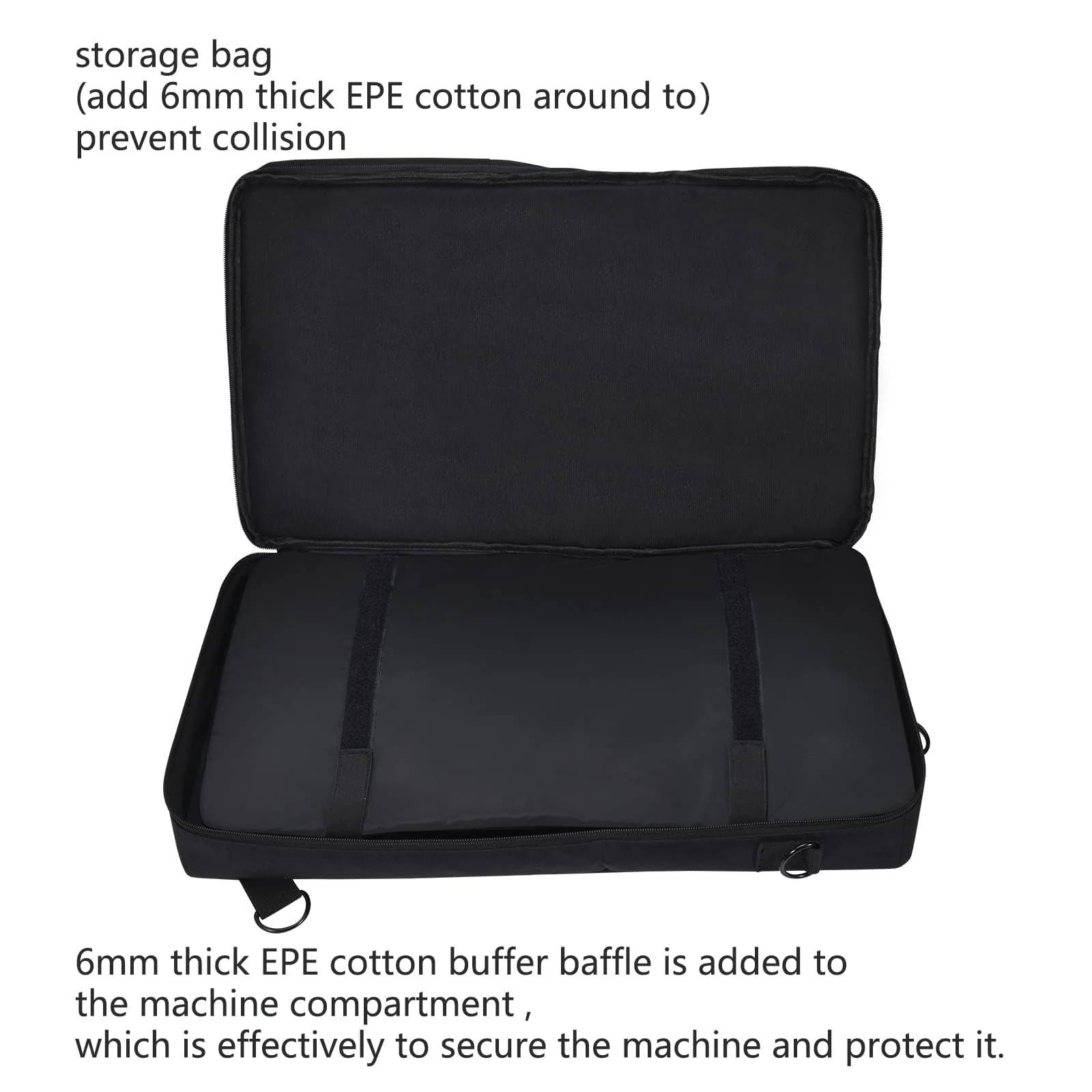 Carrying Case for Pioneer DDJ 400/DDJ FLX4/DDJ 200/DDJ SB3 SB2/DDJ-202/Inpulse 300/Native Instruments Traktor Kontrol S2 Mk3 DJ Controller, Soft Travel Storage Bag with Bag Strap DDJ FLX4 - Image 8