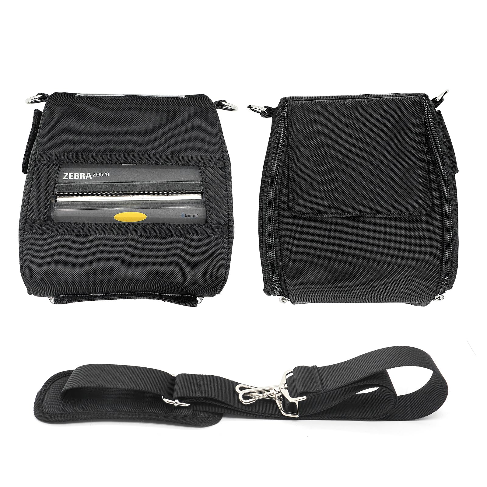 Carrying Case for Zebra ZQ520 ZQ521 Printer, Shoulder Belt Holster for ZQ520 ZQ521 Label Printer black - Image 4