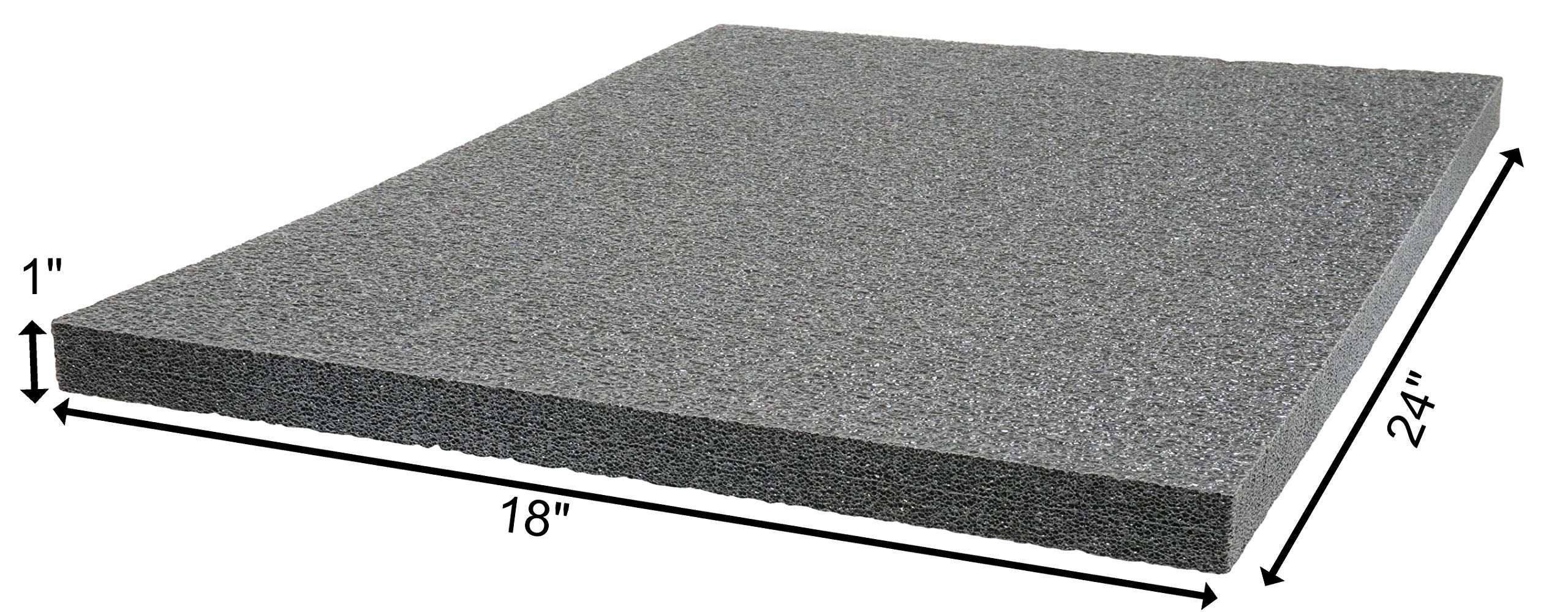 Case Club Customizable (PE) Polyethylene Foam 24 x 18 x 1.0 Inches 1.0" Polyethylene - Image 2