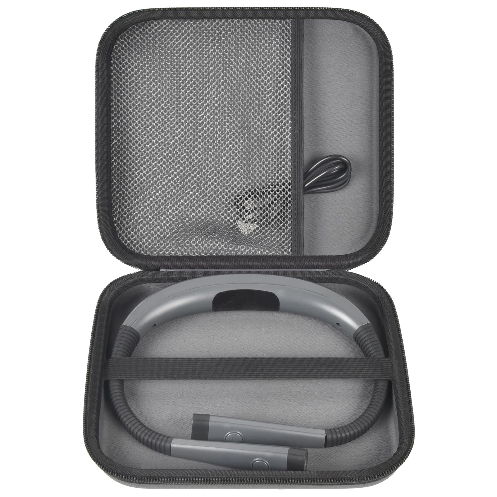 Case Compatible with Glocusent/for Vekkia/for LITOM/for LEDGLE/for TAKKUI/for TSINGREE LED Neck Reading Light Book Light for Reading. Storage Carrying Holder for USB Cable (Box Only) -Grey Gray