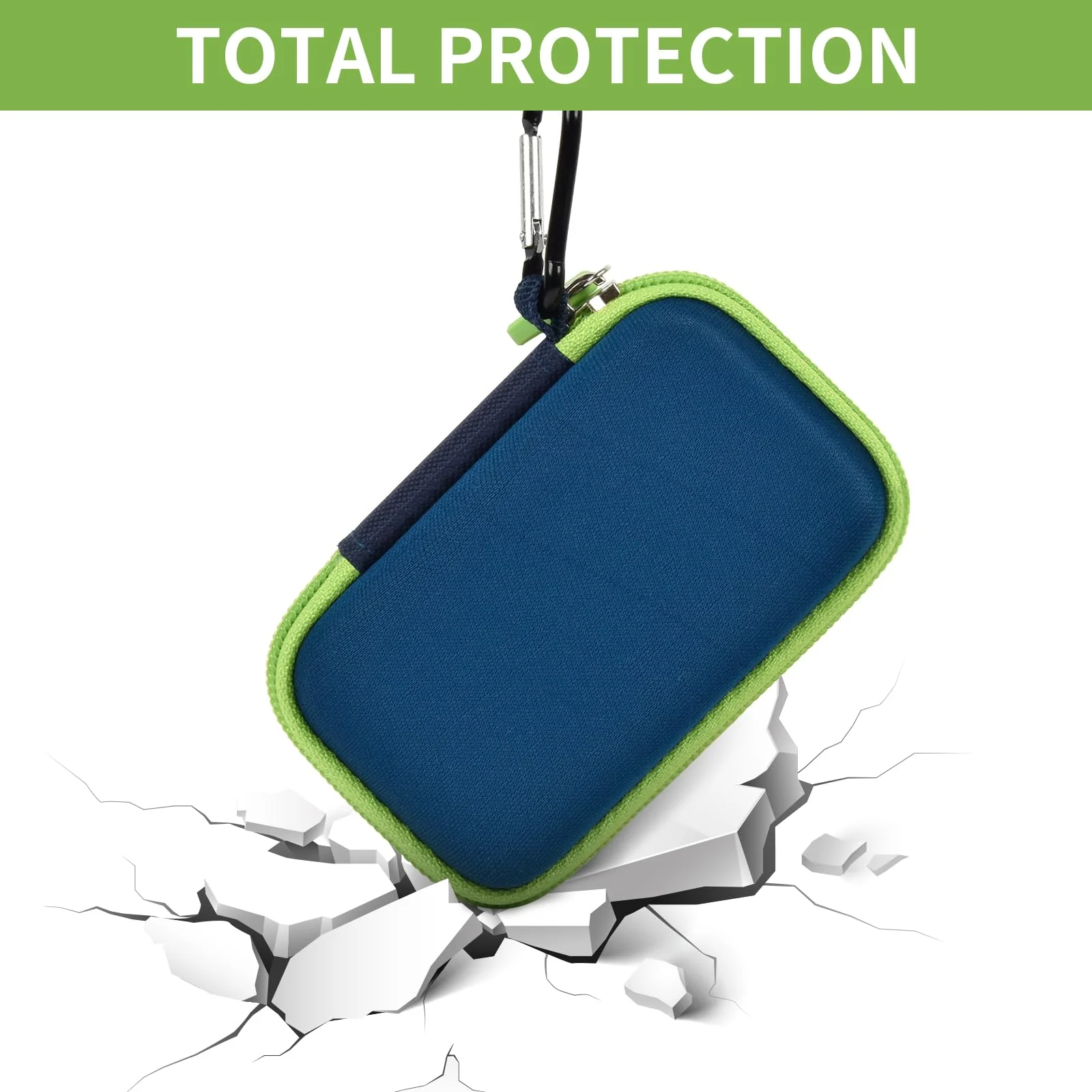Case Compatible with SanDisk 1TB 2TB 500GB 4TB/for SanDisk PRO Extreme Portable SSD, External Solid State Hard Drive Storage Holder for SDSSDE61/ SDSSDE60/ SDSSDE81/SDSSDE30/SDSSDE60 (Box Only)(Green) Green - Image 7