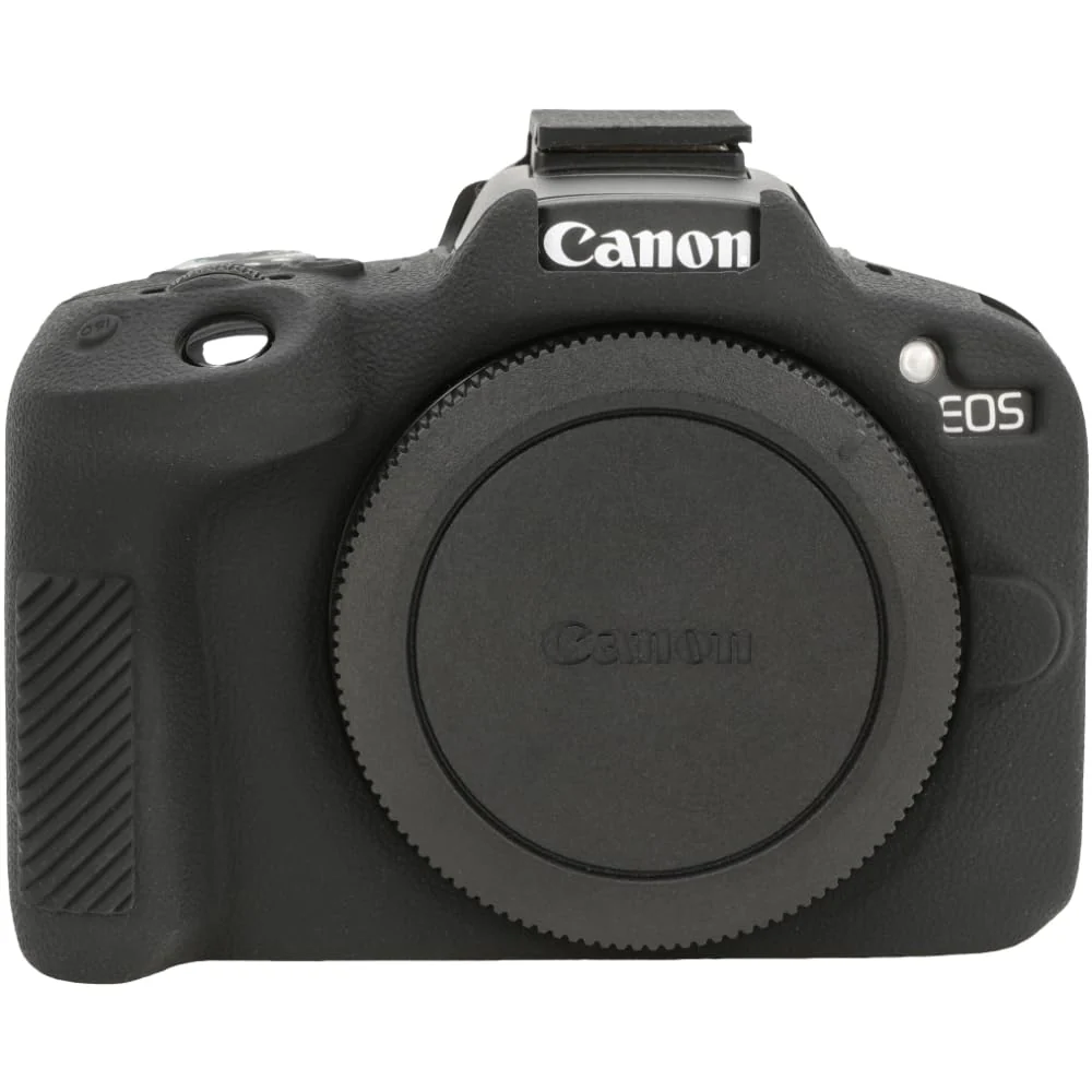 Case for Canon EOS R50, EOS R50 Camera Silicone Protective Case, Lightweight, Anti-Scratch Slim Fit Soft Skin, EOS R50 Accessories, AEXUTDA Bag for EOS R50 Mirrorless Vlogging Camera - Black