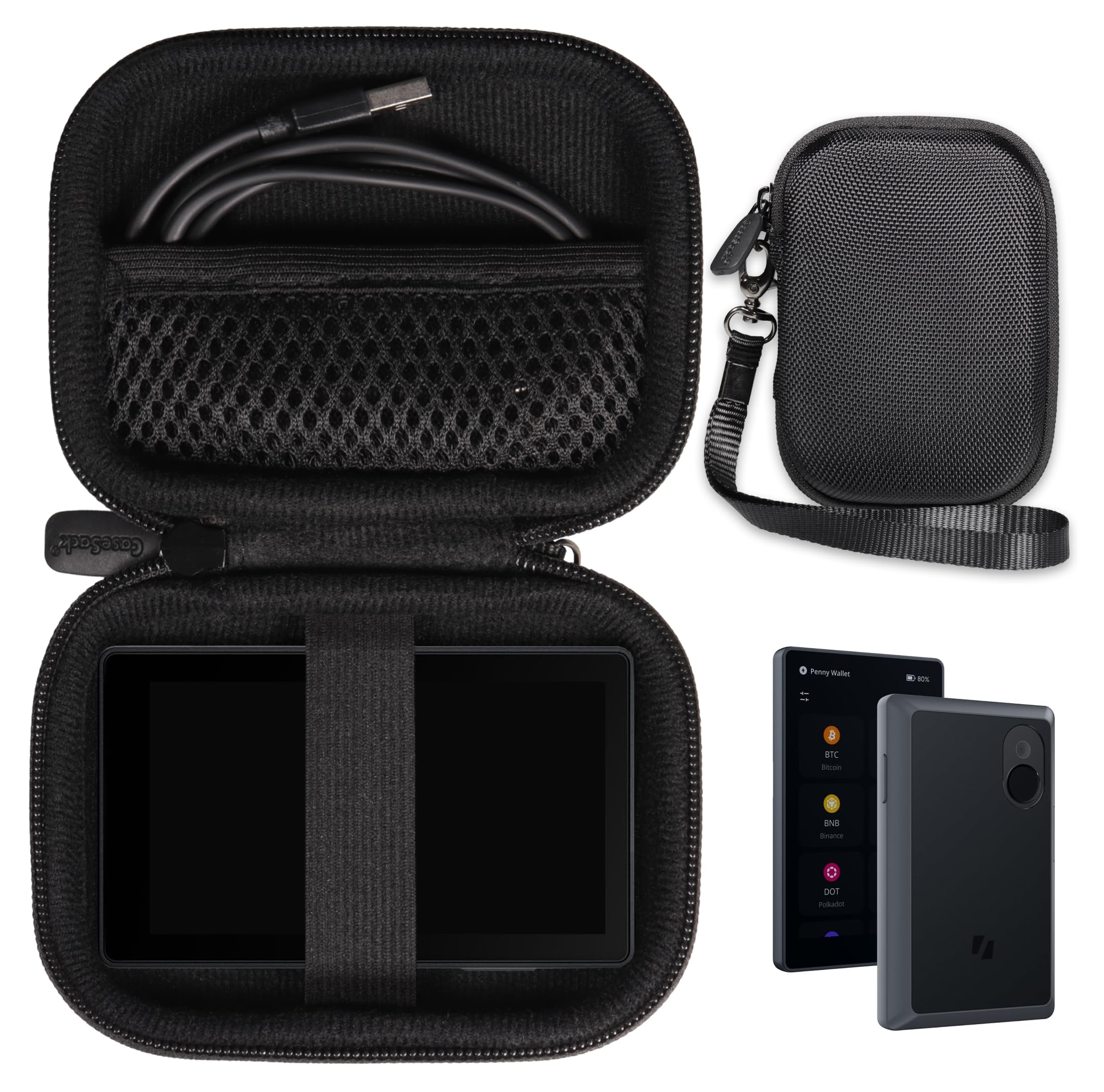 CaseSack Bitcoin Case for Keystone 3 Pro Cryptocurrency Hardware Wallet Air-gapped
