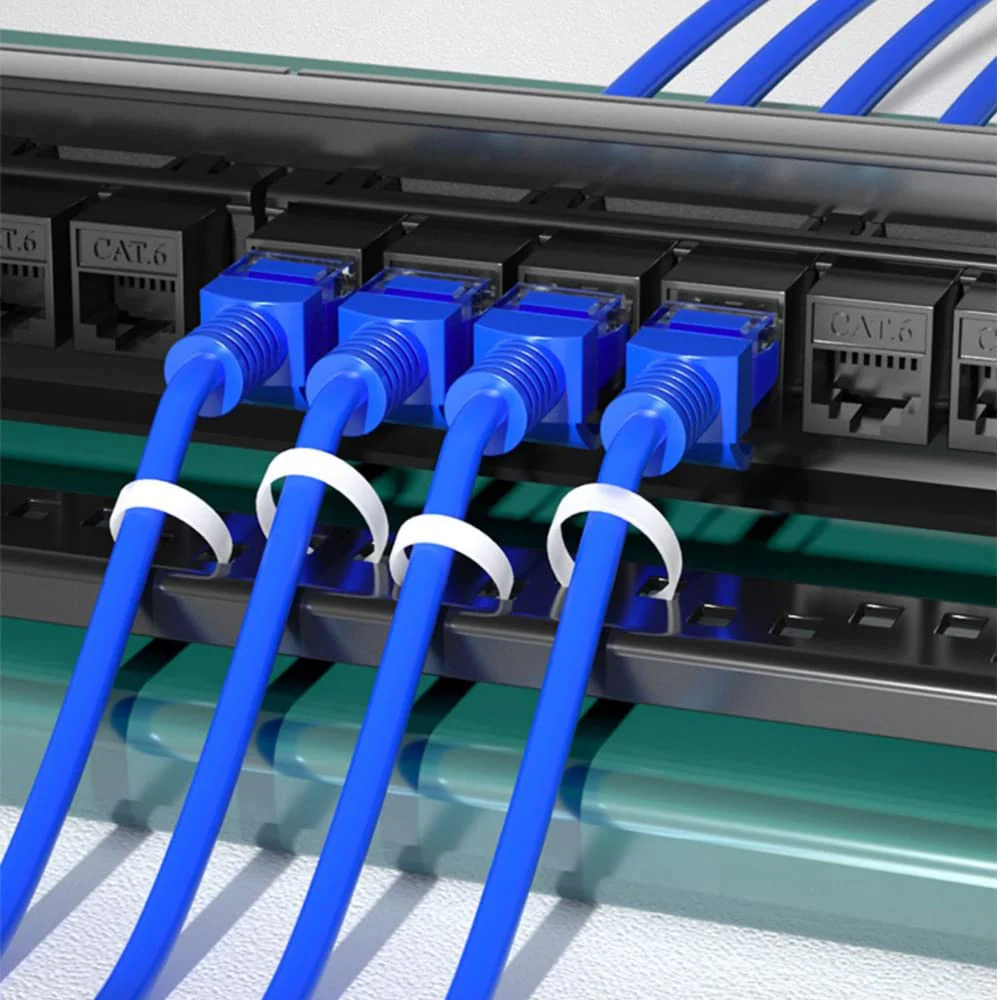 Cat6 Patch Panel, PRO Rj45 Network Cable Port Straight Connector Cable Guide Frame, High Speed, Stable Transmission, for Home, Office, Industrial Use etc. (24 Port 1U Rack) 24 Port 1U Rack - Image 5