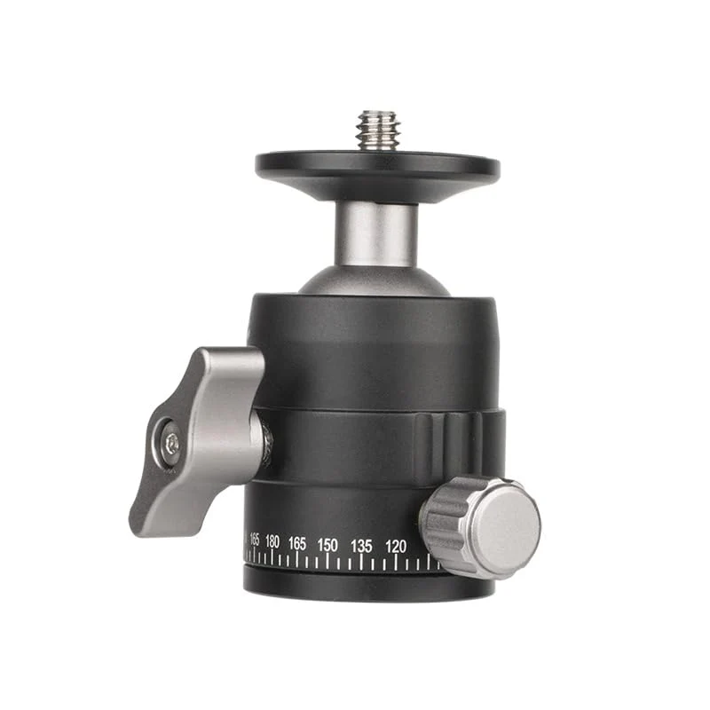 CAVIX Mini Ball Head with 1/4" Screw 3/8" Thread Mount 360 Degree Panoramic Metal Tripod Head Max Load 11lb/5kg HB03A - Image 9