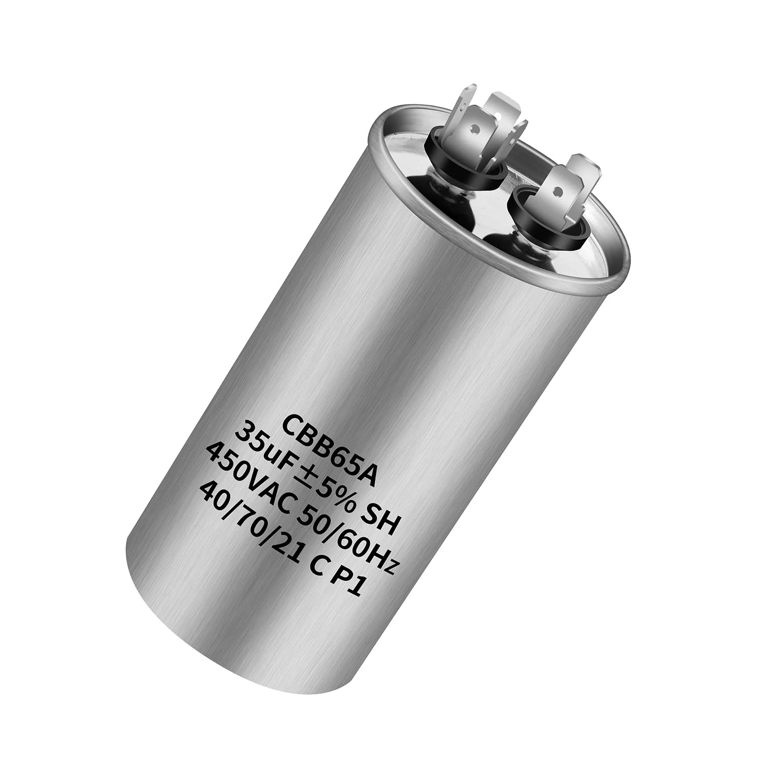 CBB65 450V AC 35uf 50/60HZ Capacitor for Air Conditioners, ANGEEK Compressor Capacitor, Outdoor Start Capacitor, Round Capacitor