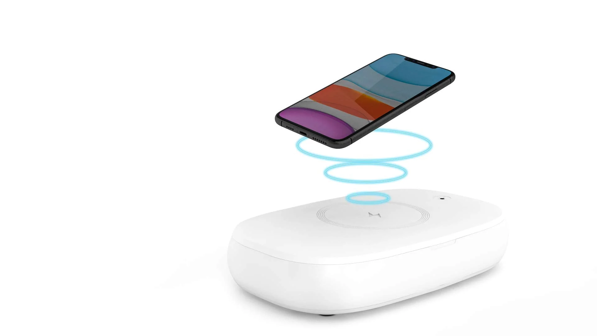Cell Phone Sanitizer Universal Cell Phone Charger Box | 360-Degree UV-C Light Sanitizer | Disinfects and Charges All Phones with a 9.7W Fast Wireless Charger | Aromatherapy - Image 5