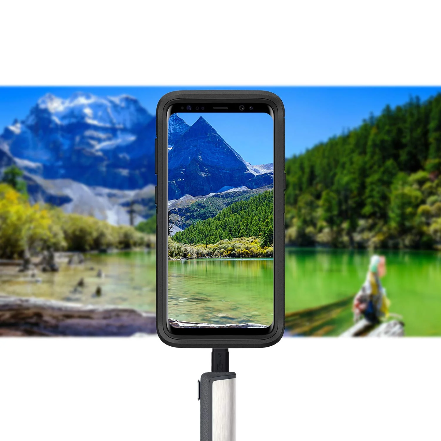 Cellularize USB C Extender Adapter (2 Pack) PD 100W Quick Charge Type C Dock Extension for Lifeproof Otterbox Case Male to Female for Thunderbolt 3 MacBook, Nintendo Switch, Samsung, Dex 2 Pack Black - Image 5