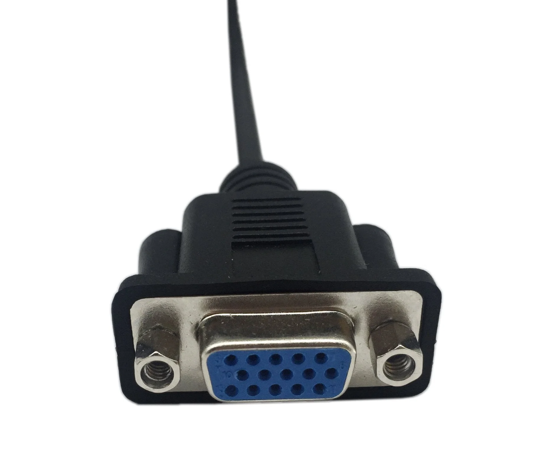 CERRXIAN 1ft VGA SVGA 15 Pin HD15 Female to Female Gender Changer Adapter Extension Video Monitor Cable for PC Laptop TV Porjector(ff) - Image 6