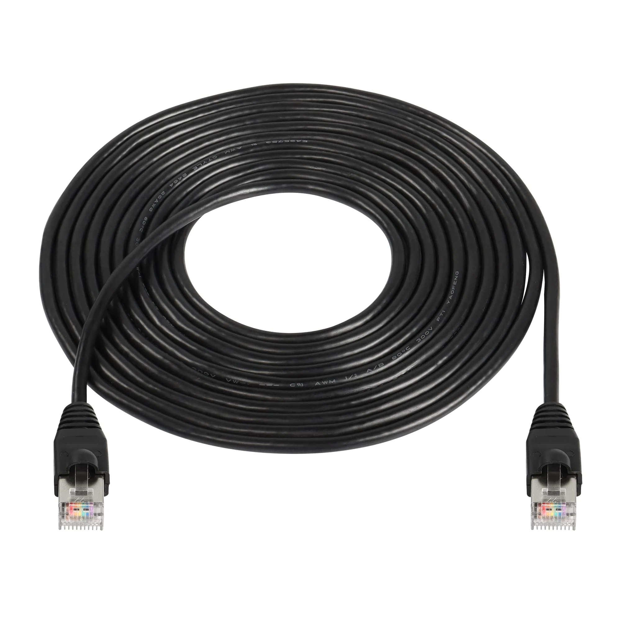CERRXIAN RJ50 10P10C Male to Male Extension Cable Extender for Router Modem Scanner (5m) 5m