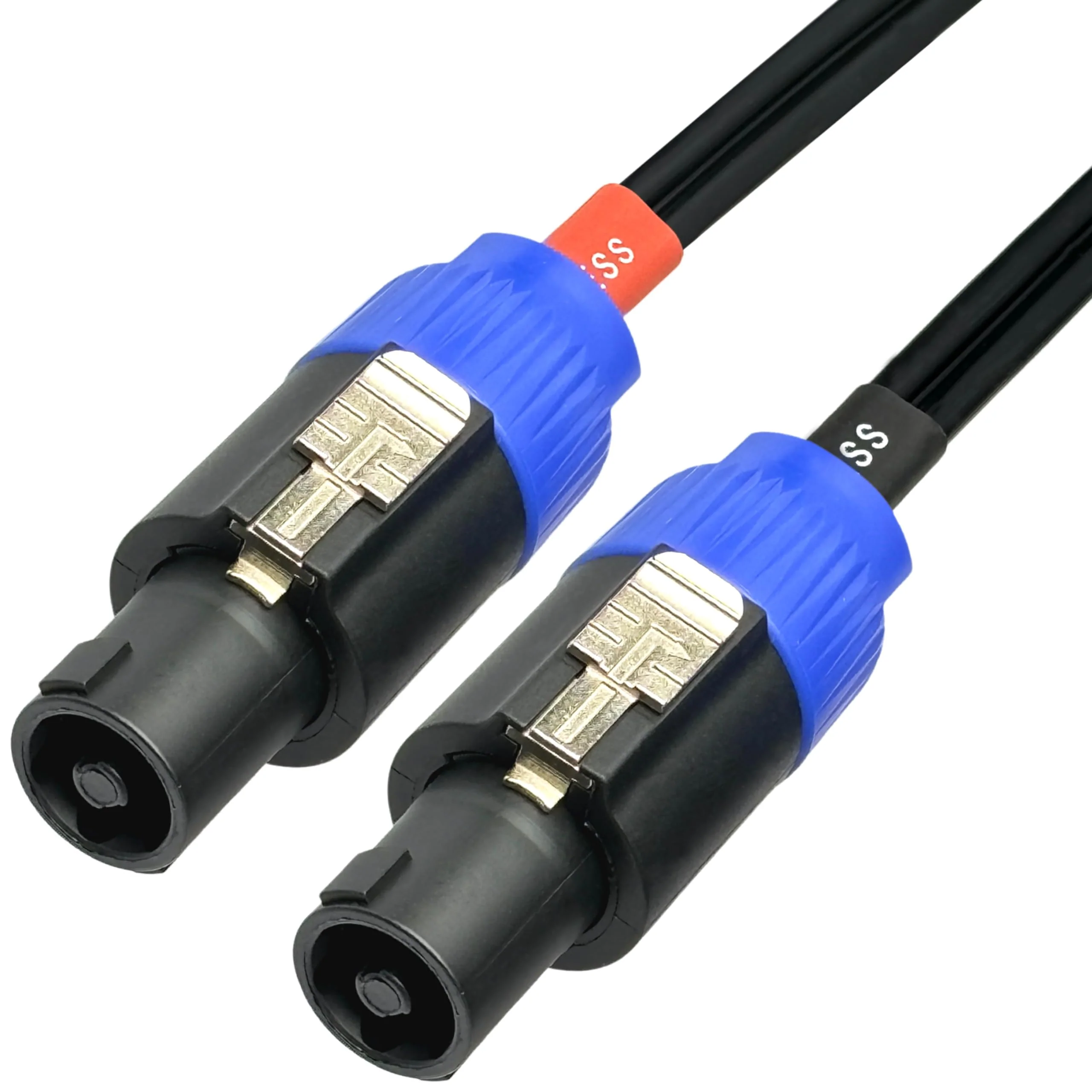 CESS-133-3f Right-angle 1/4 Inch TS Plug to Speakon Speaker/Amplifier Cable, 2 Pack (3 Feet) 3 Feet - Image 2